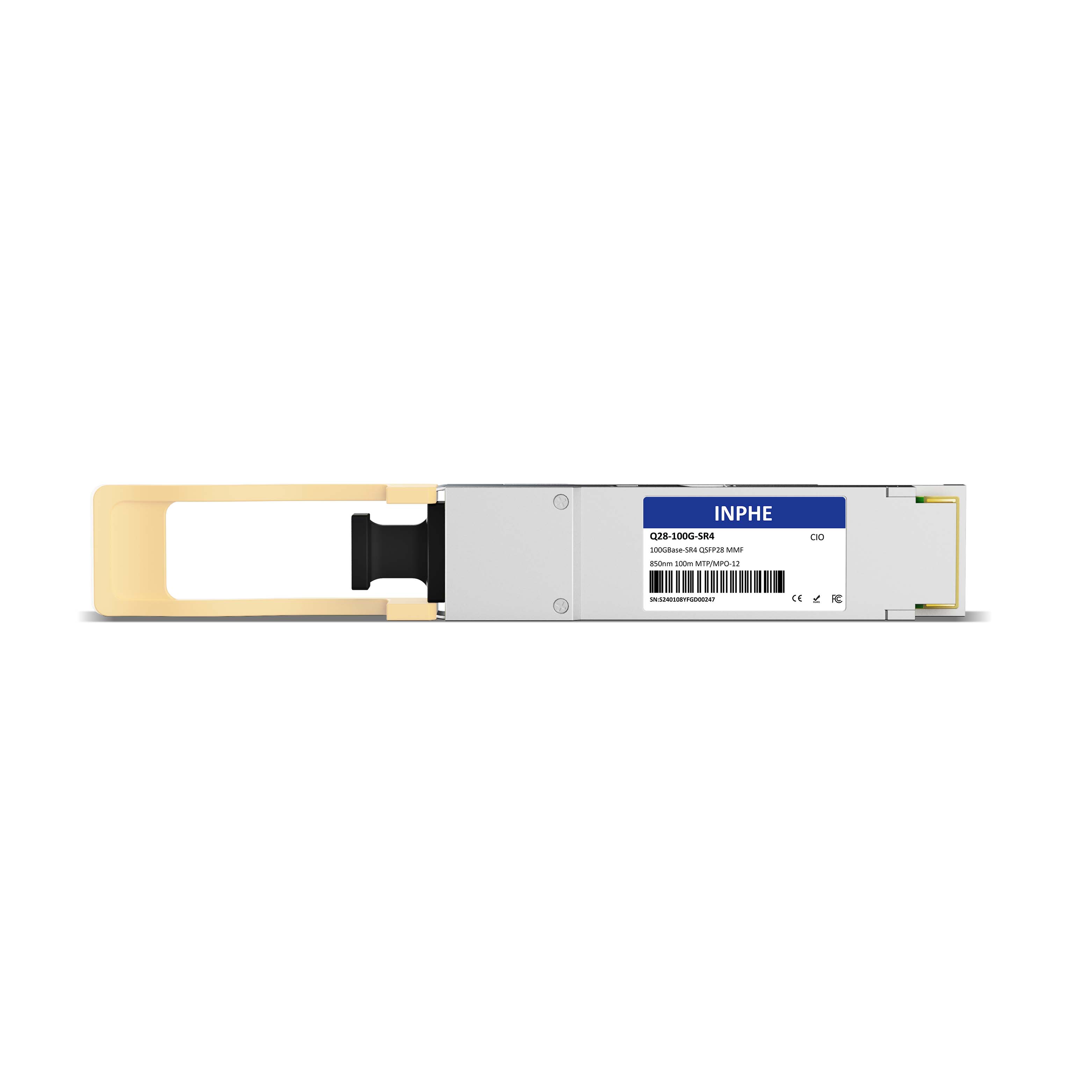 Arista QSFP-100G-SR4 Compatible QSFP28 100G SR4 850nm 100m MMF MPO/MTP-12 DDM/DOM Optics Transceiver
