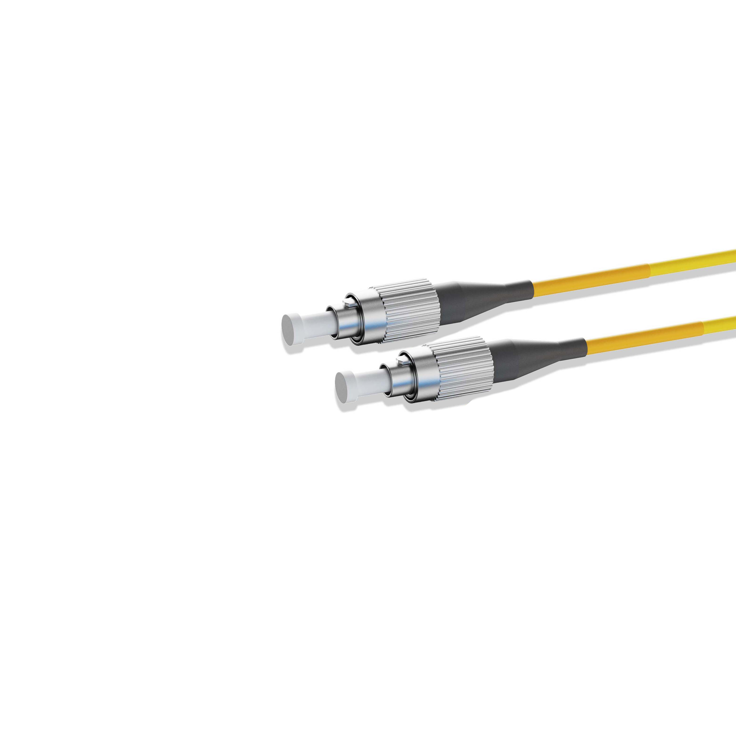 0.3m 0.98ft Fiber Patch Cable 1 Fiber FC UPC Simplex to FC UPC Simplex Singlemode OS2 Riser OFNR  2.0mm Yellow