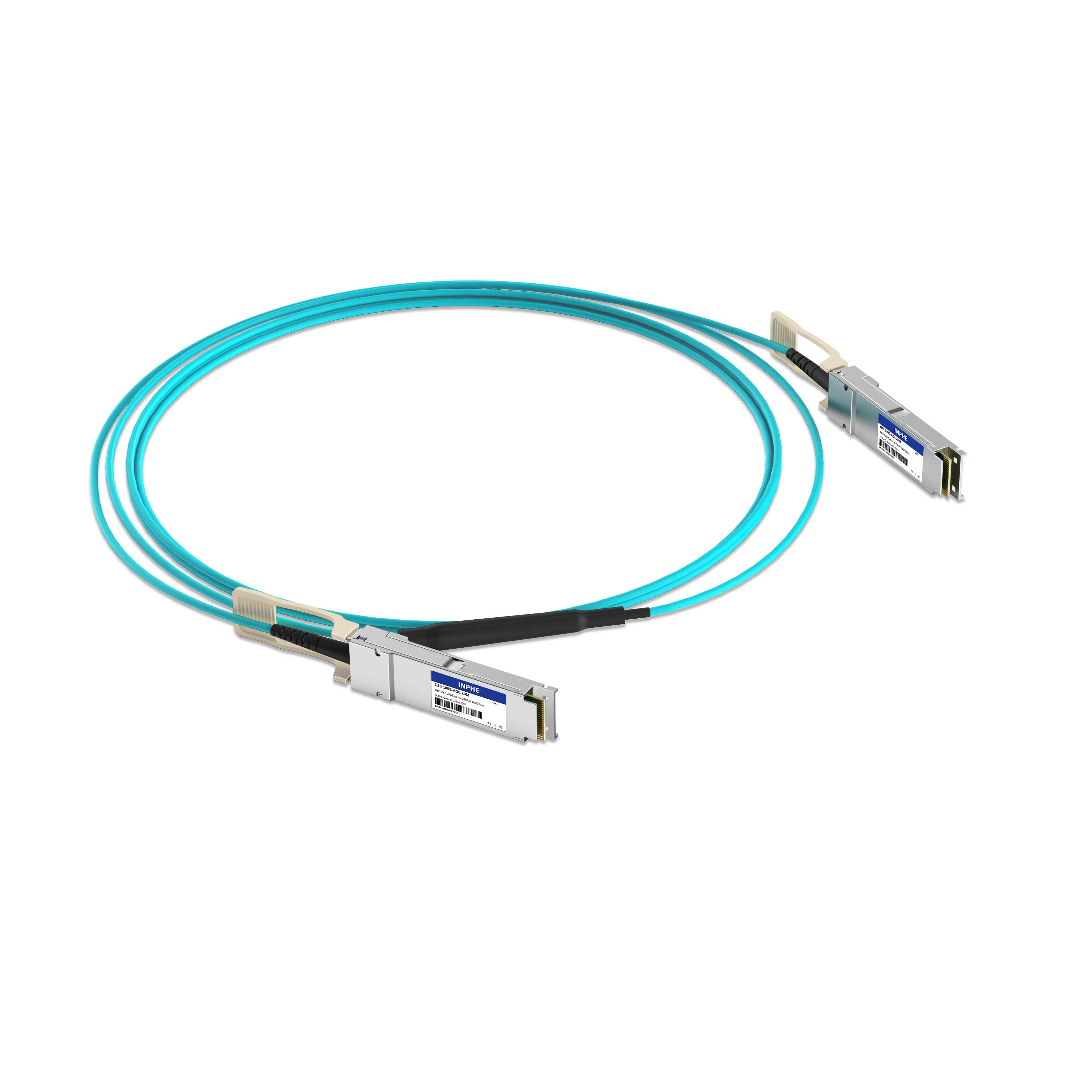 20m 66ft Cisco QSFP-100G-AOC20M Compatible QSFP28 100GBASE to QSFP28 100GBASE Active Optical Cable