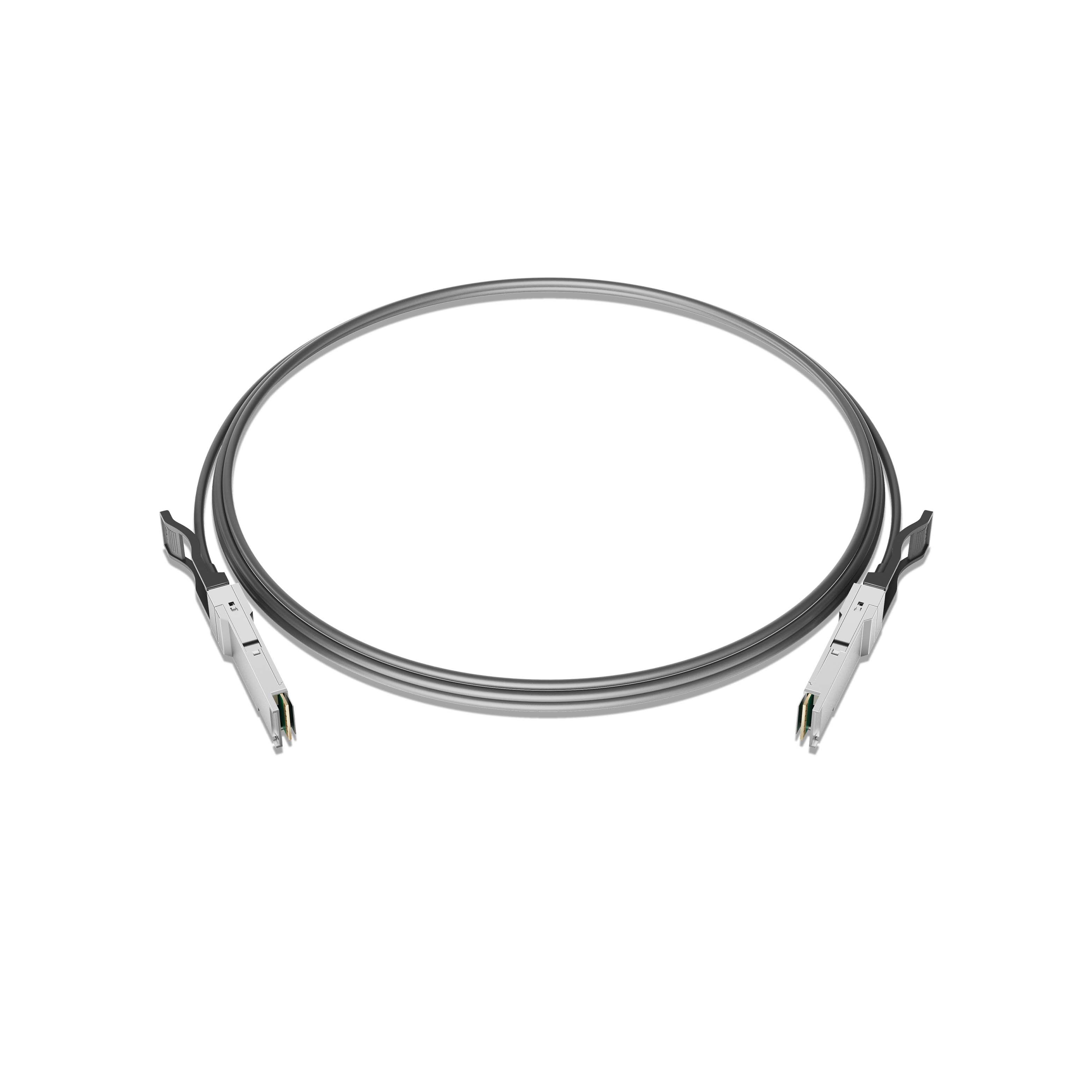 2.5m 8ft Cisco QDD-400-CU2.5M Compatible QSFPDD 400GBASE to QSFPDD 400GBASE Passive Direct Attach Copper Twinax Cable 28AWG