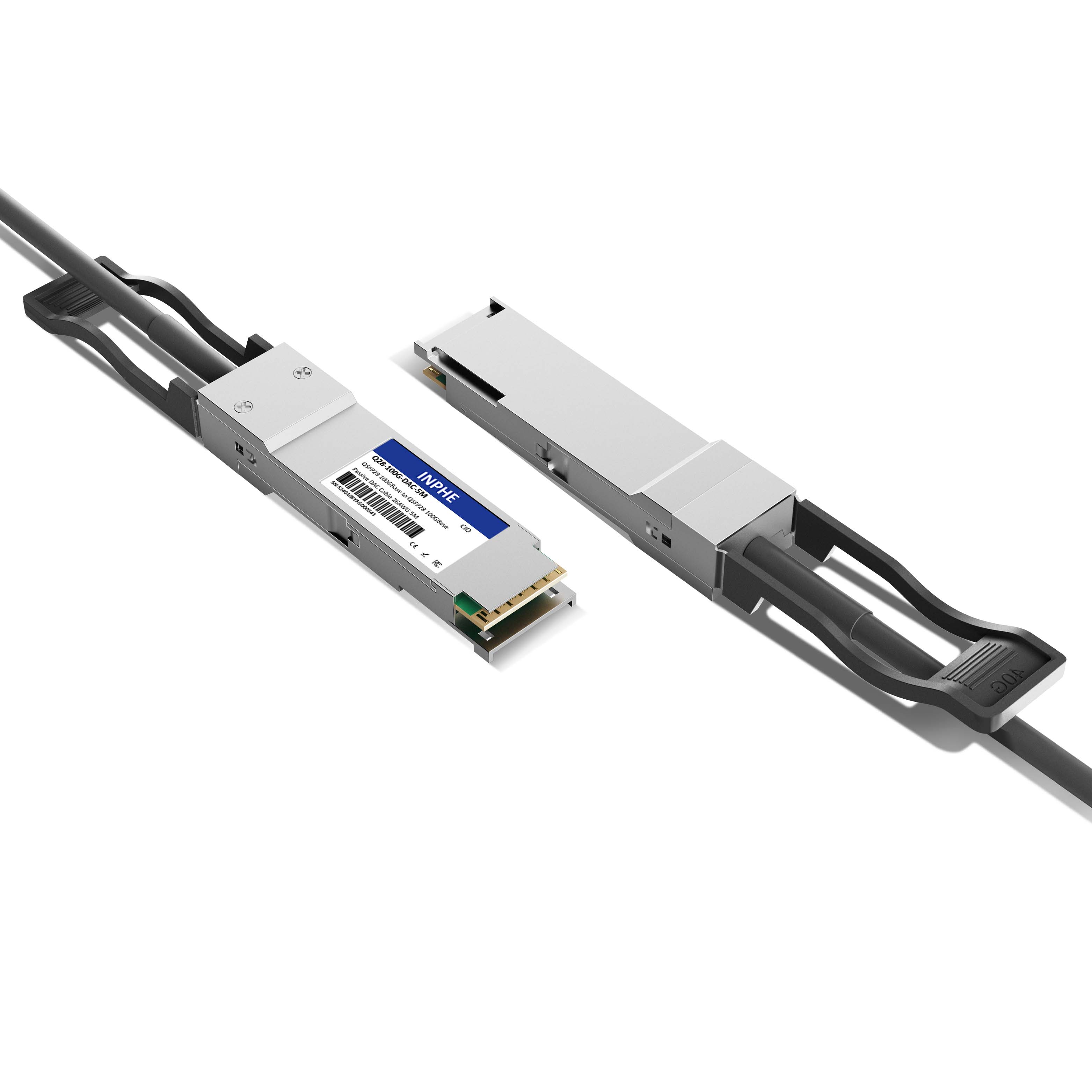 2m 7ft Cisco QDD-400-CU2M Compatible QSFPDD 400GBASE to QSFPDD 400GBASE Passive Direct Attach Copper Twinax Cable 28AWG