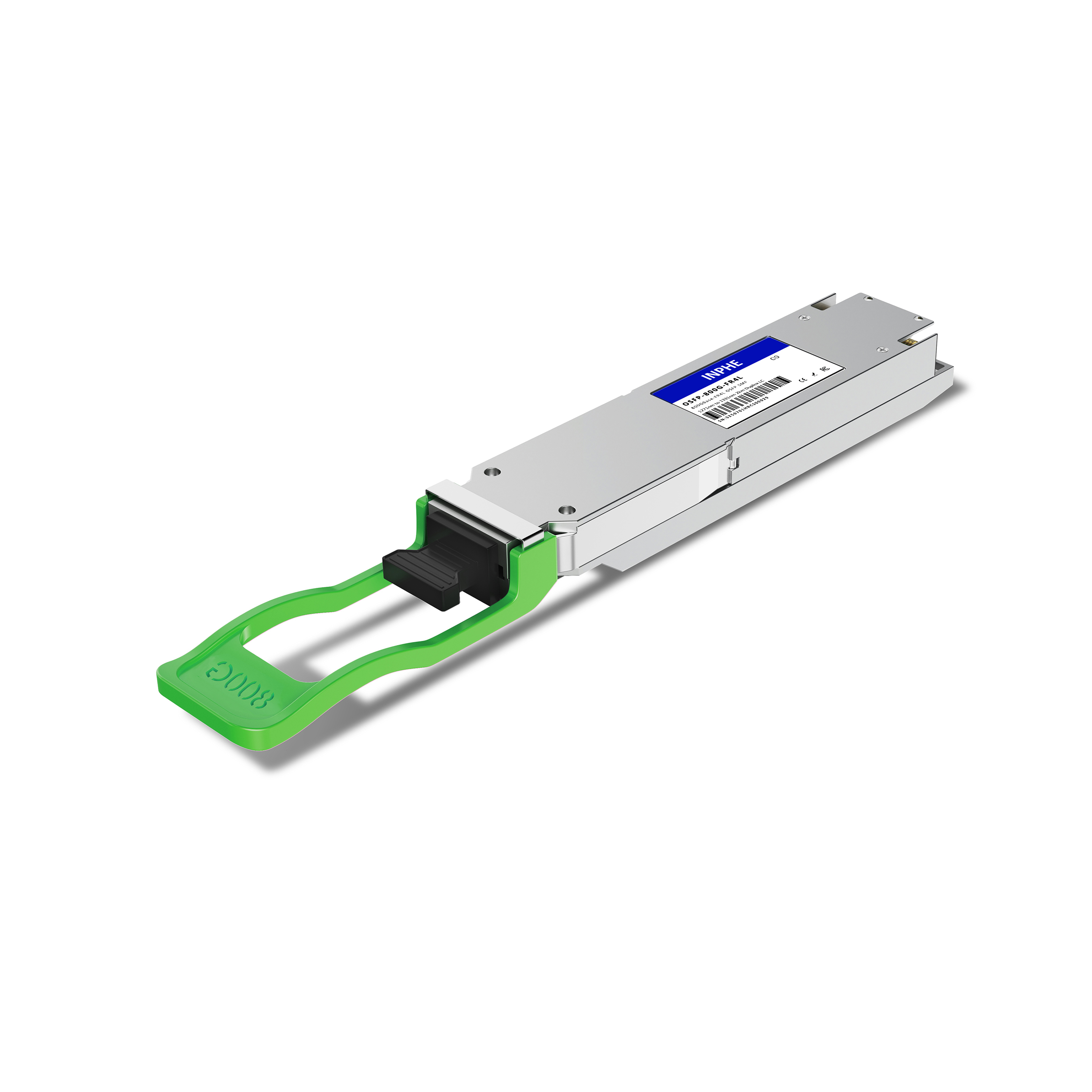 Cisco Compatible OSFP 800GBASE FR4 1271/1291/1311/1331nm 2km SMF Duplex LC With Dual CDR DDM/DOM Optics Transceiver, Flat Top