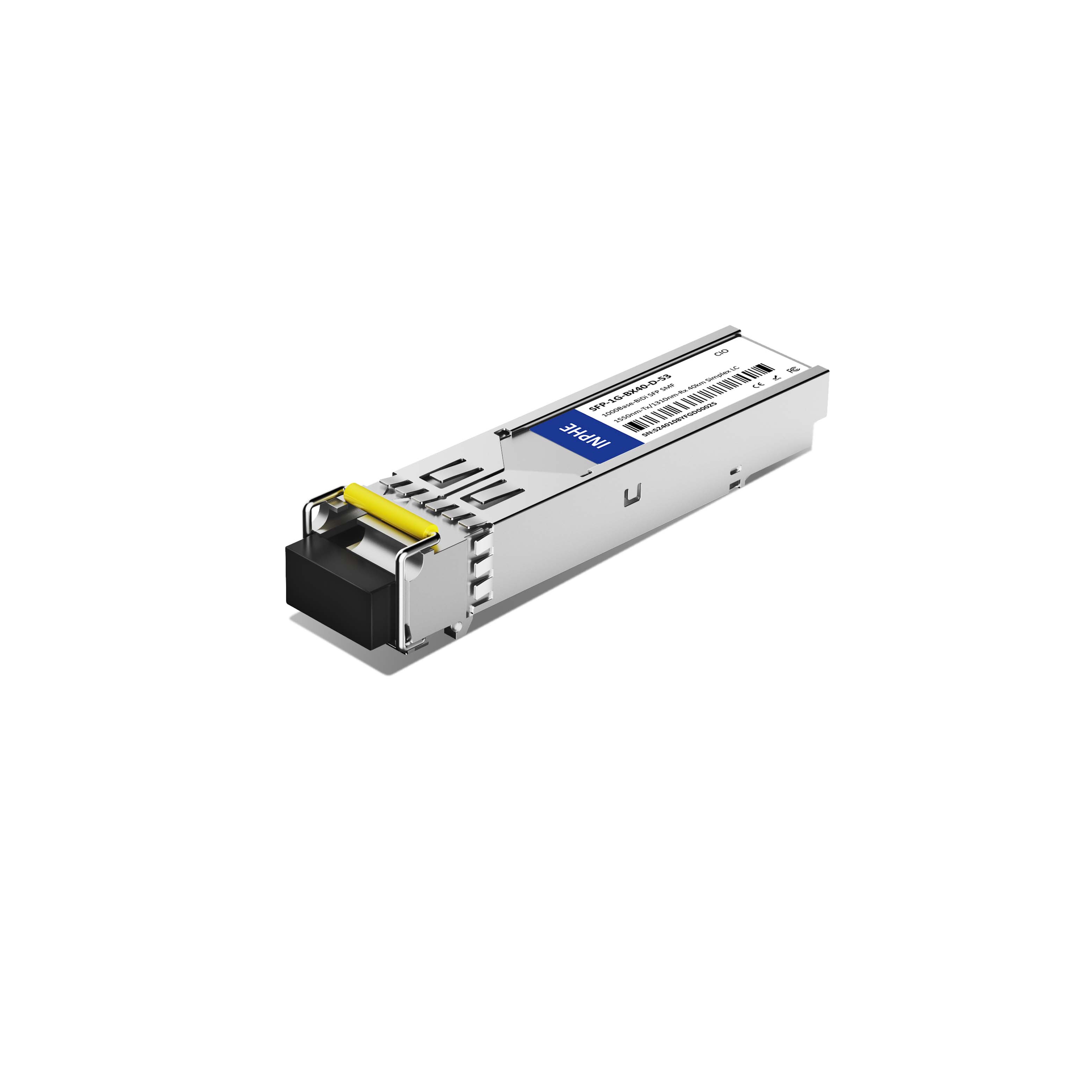 Huawei SFP-GE-LX-SM1550-BIDI SFP 1.25GBASE BiDi 1550nm-Tx/1310nm-Rx 40km SMF Simplex LC DDM/DOM Optics Transceiver
