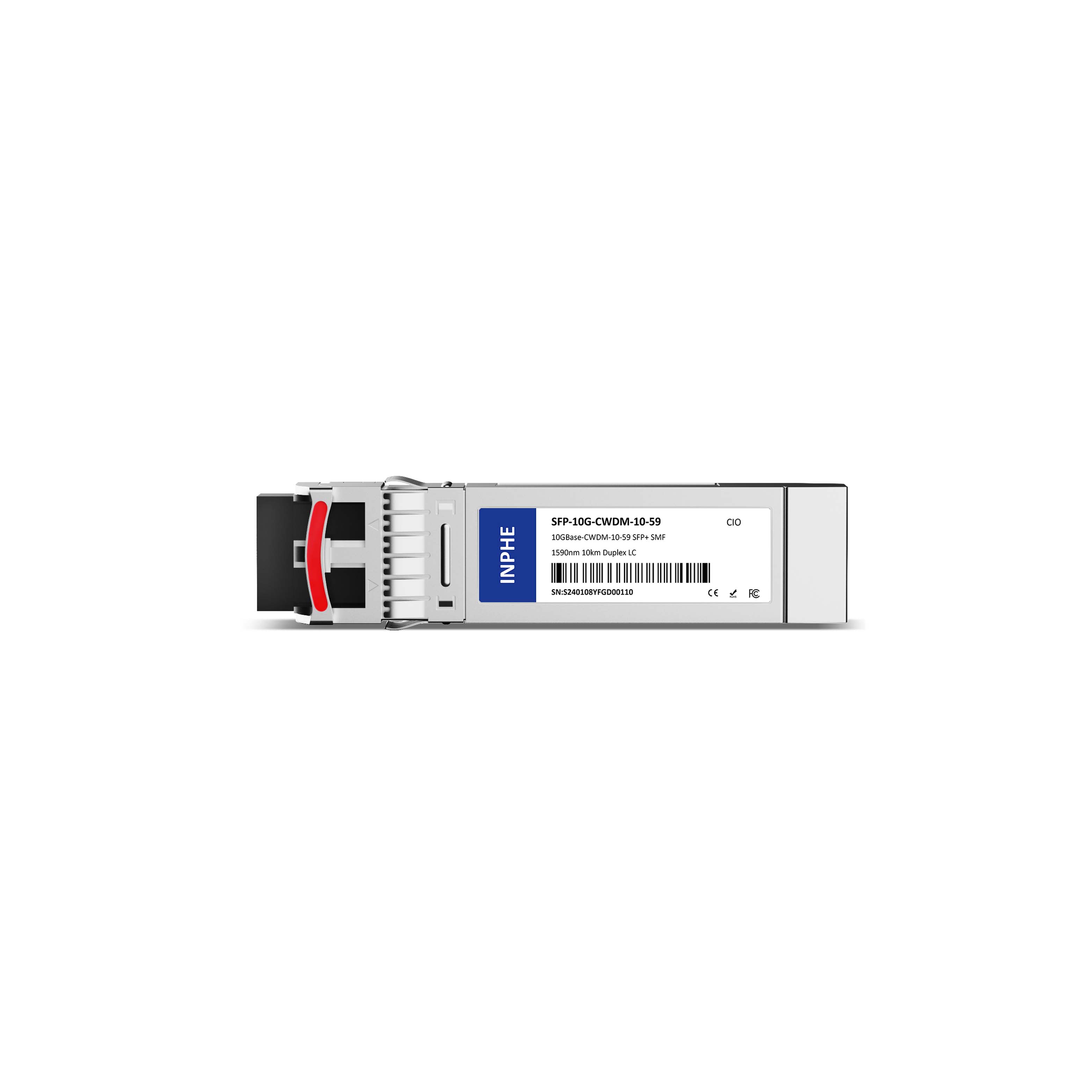 Cisco CWDM-SFP10G-1590-10 Compatible SFP+ 10G CWDM 1590 10km SMF Duplex LC DDM/DOM Optics Transceiver