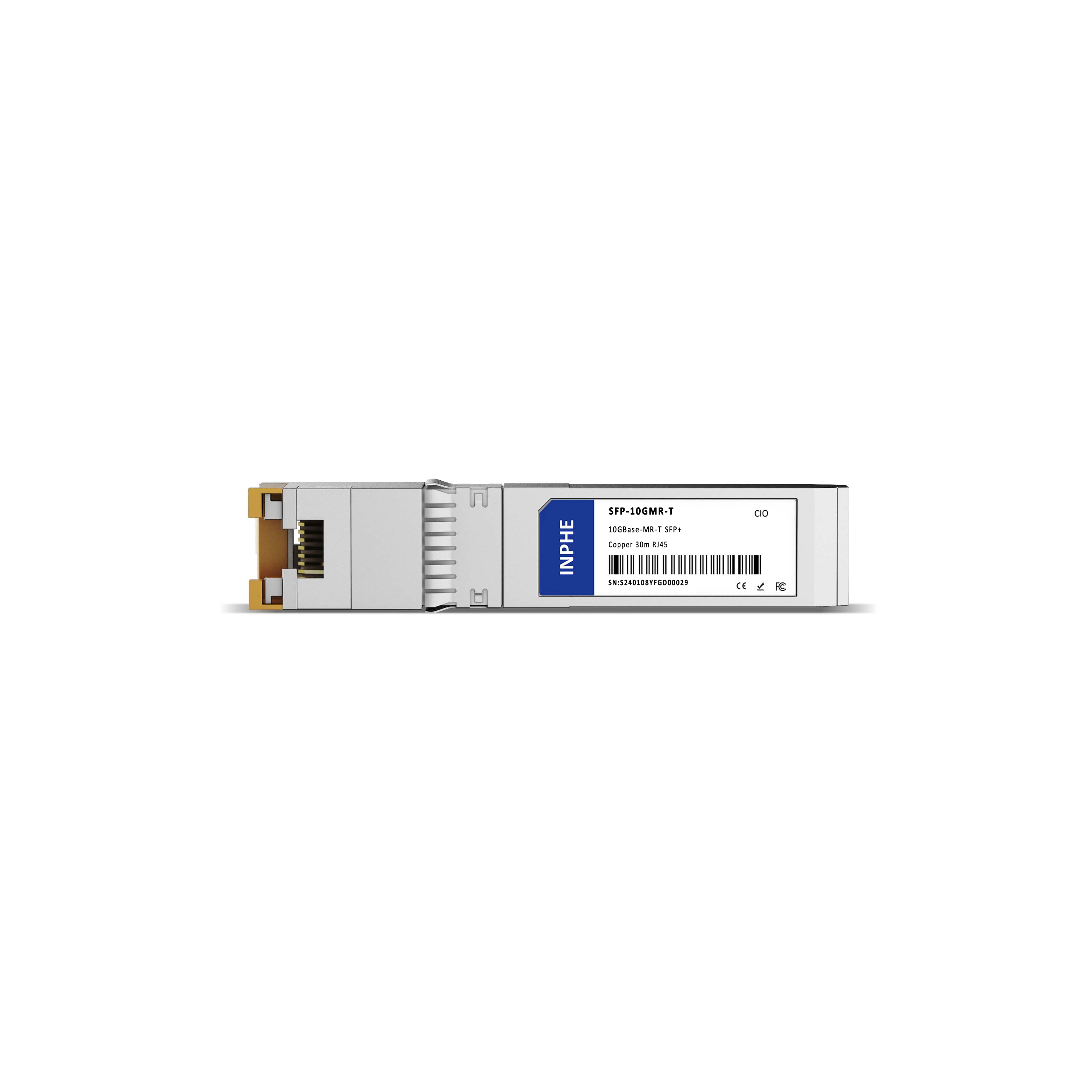 barox AC-SFP+-T Compatible SFP+ 1G/2.5G/5G/10GBASE-T RJ45 30m Copper Transceiver