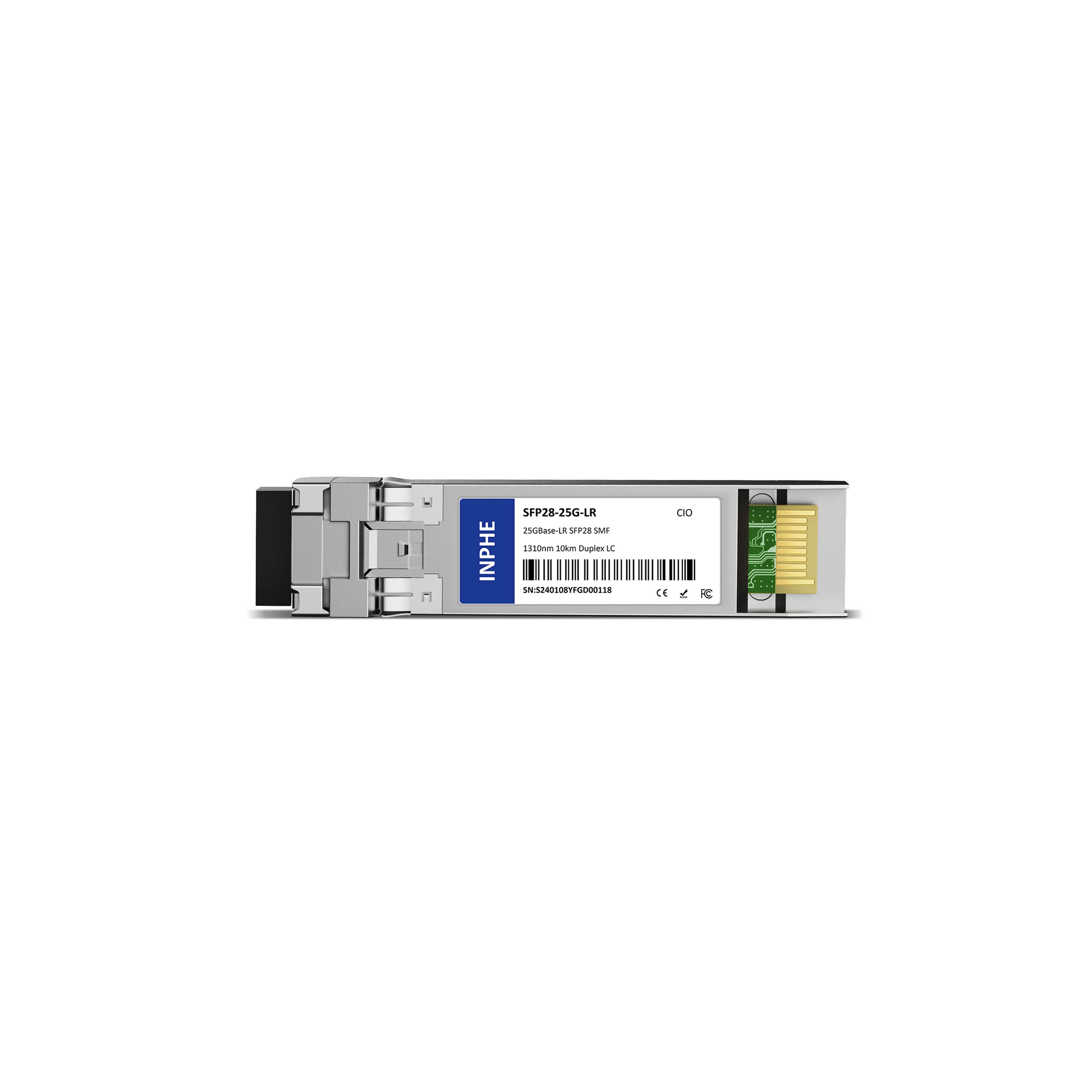 Riedel 1913010 Compatible SFP28 25GBASE LR 1310nm 10km SMF Duplex LC With Dual CDR DDM/DOM Optics Transceiver