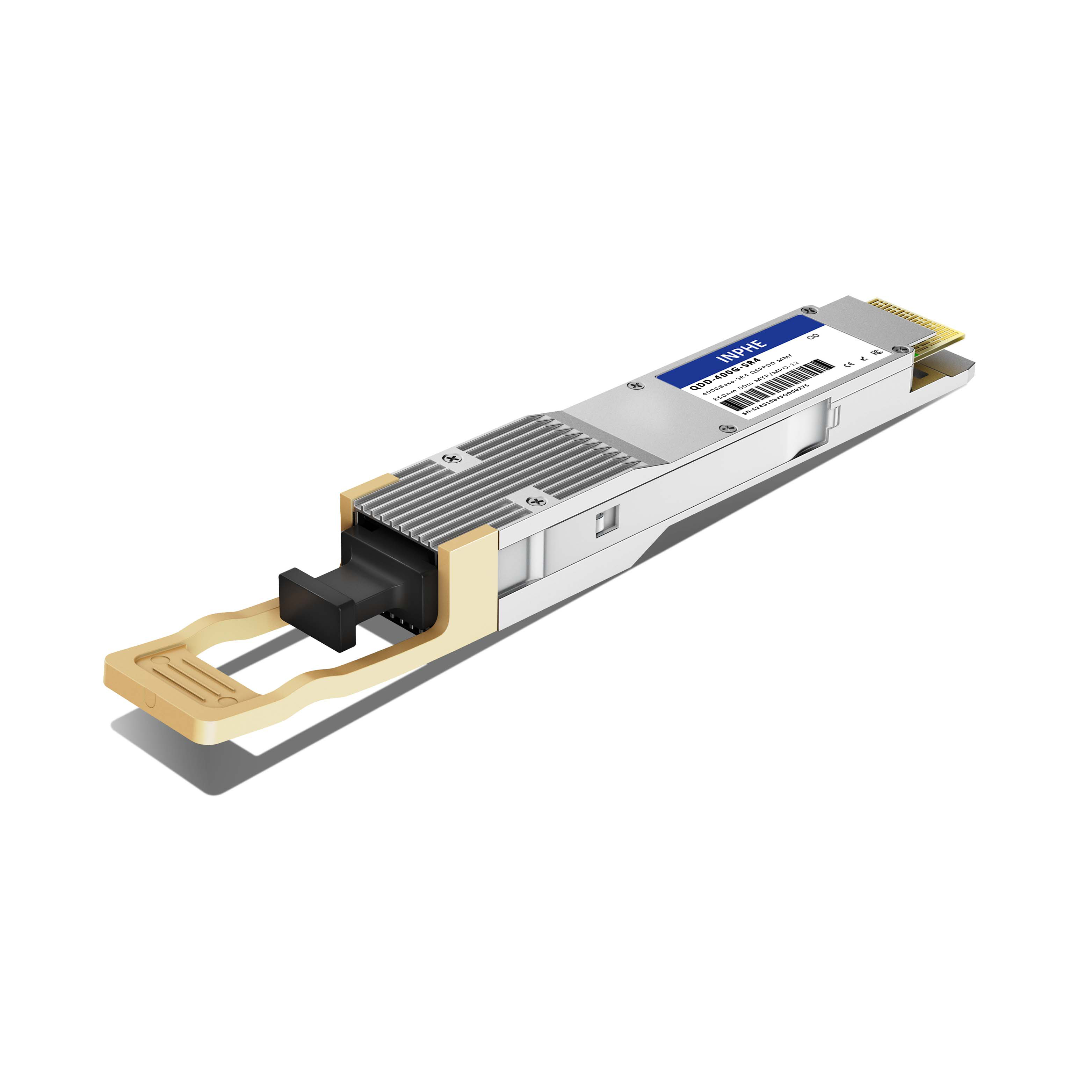 Cisco Compatible QSFP-DD 400GBASE SR4 850nm 50m MMF MPO/MTP-12 With Dual CDR DDM/DOM Optics Transceiver