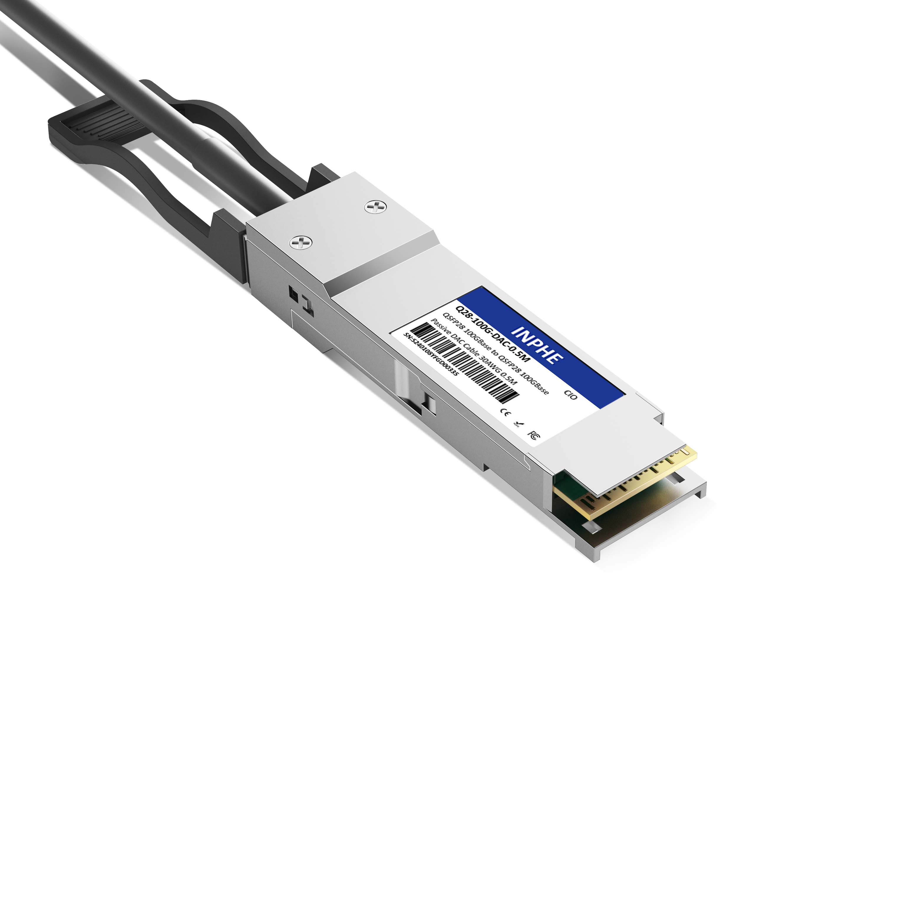 0.5m 2ft Cisco QSFP-100G-CU0.5M Compatible QSFP28 100GBASE to QSFP28 100GBASE Passive Direct Attach Copper Twinax Cable 30AWG