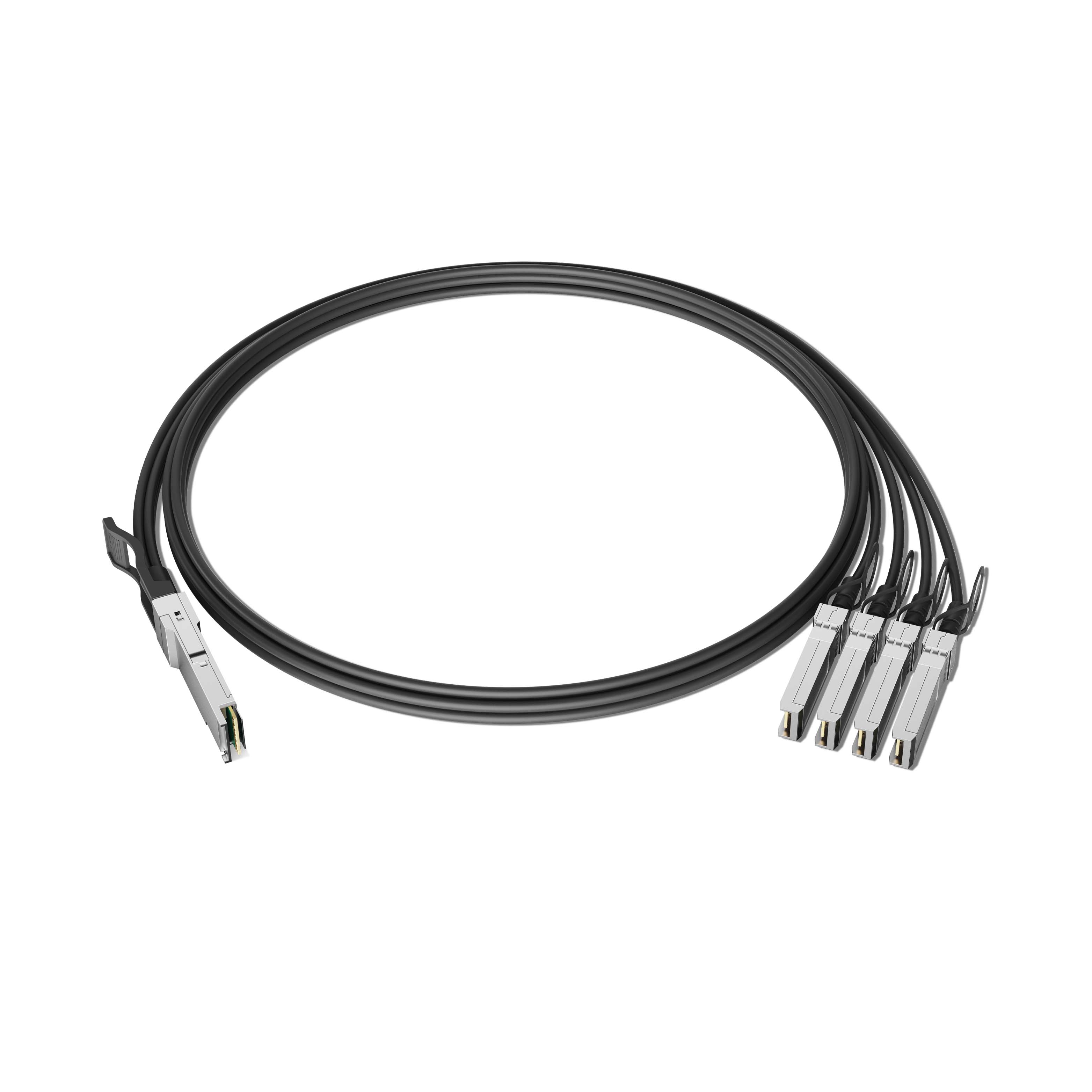 1m 3ft Cisco QSFP-4SFP10G-CU1M Compatible QSFP+ 40GBASE to 4x SFP+ 10GBASE Passive Direct Attach Copper Breakout Cable 30AWG