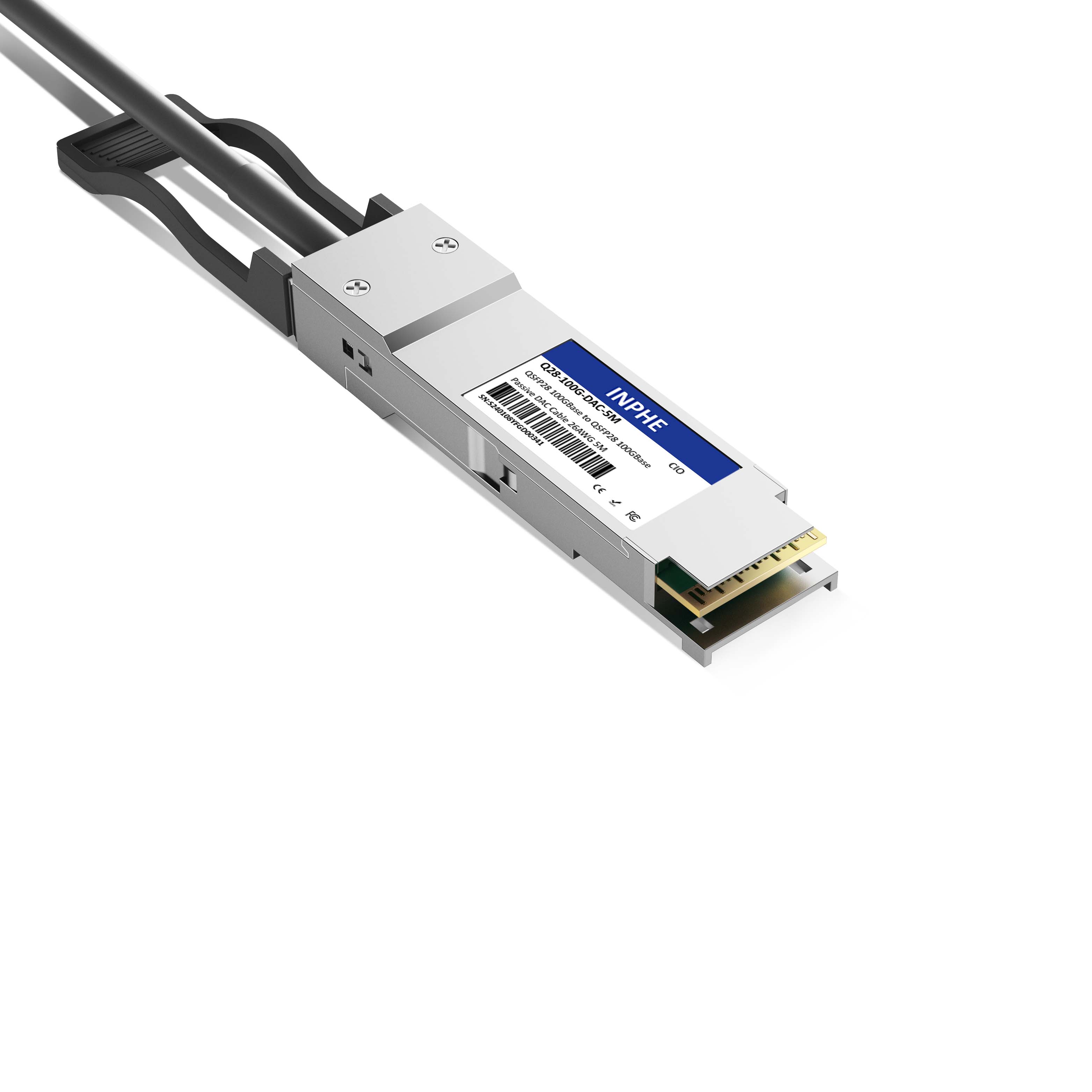 2m 7ft Cisco QDD-400-CU2M Compatible QSFPDD 400GBASE to QSFPDD 400GBASE Passive Direct Attach Copper Twinax Cable 28AWG