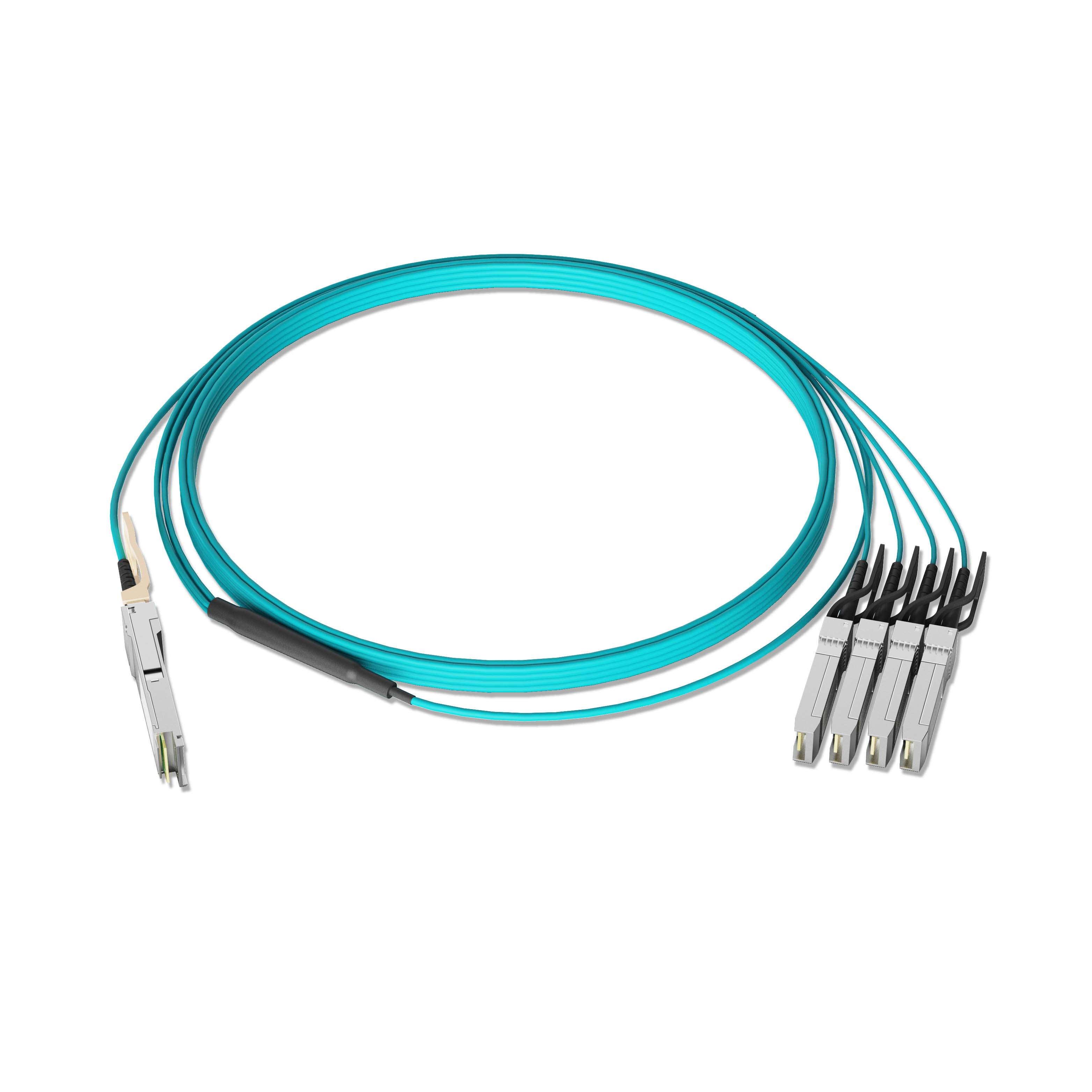 1m 3ft Cisco QSFP-4x25G-AOC1M Compatible QSFP28 100GBASE to 4x SFP28 25GBASE Active Optical Breakout Cable