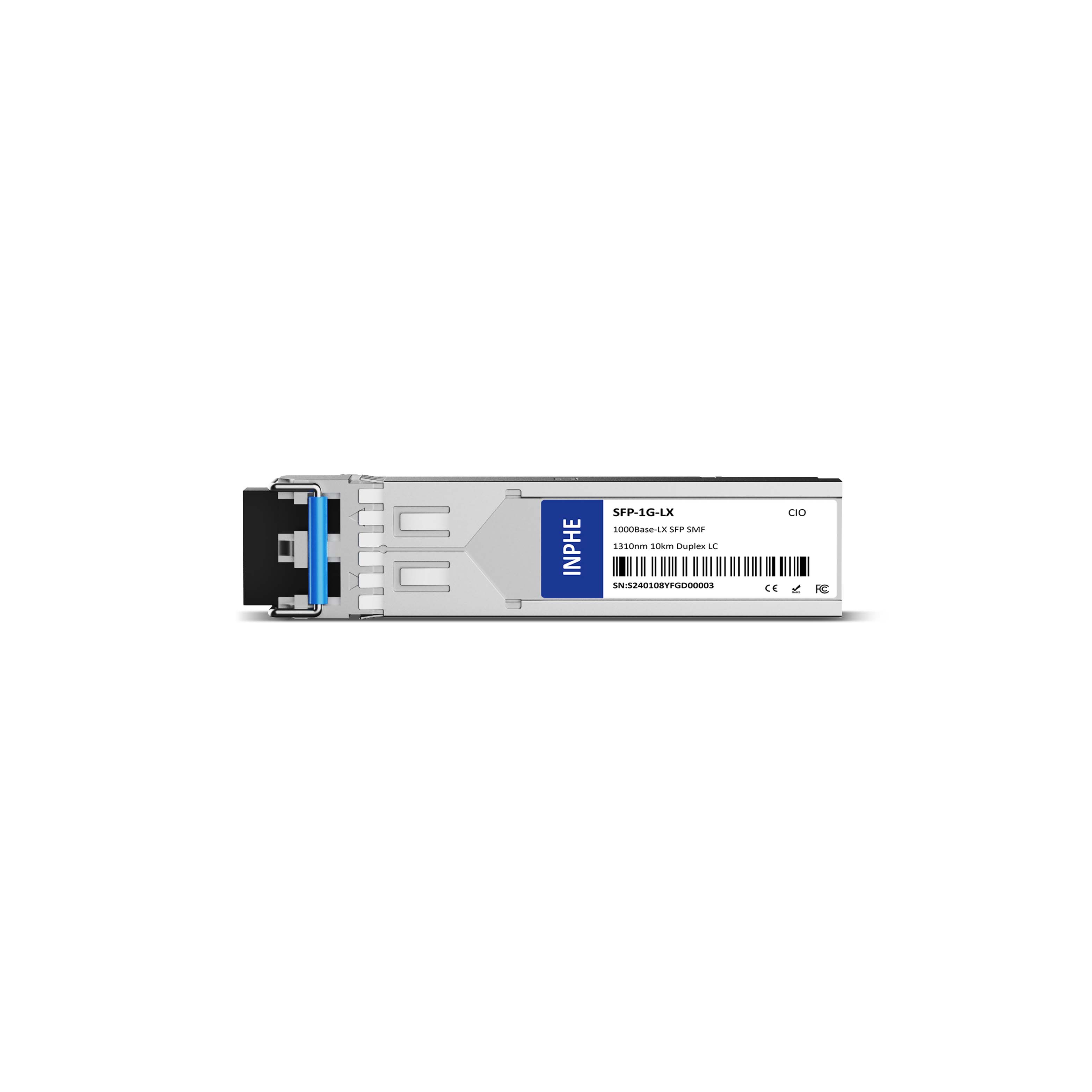 Nokia (ex. Alcatel-Lucent) 3HE00028AA Compatible SFP 1.25GBASE LX 1310nm 10km SMF Duplex LC DDM/DOM Optics Transceiver