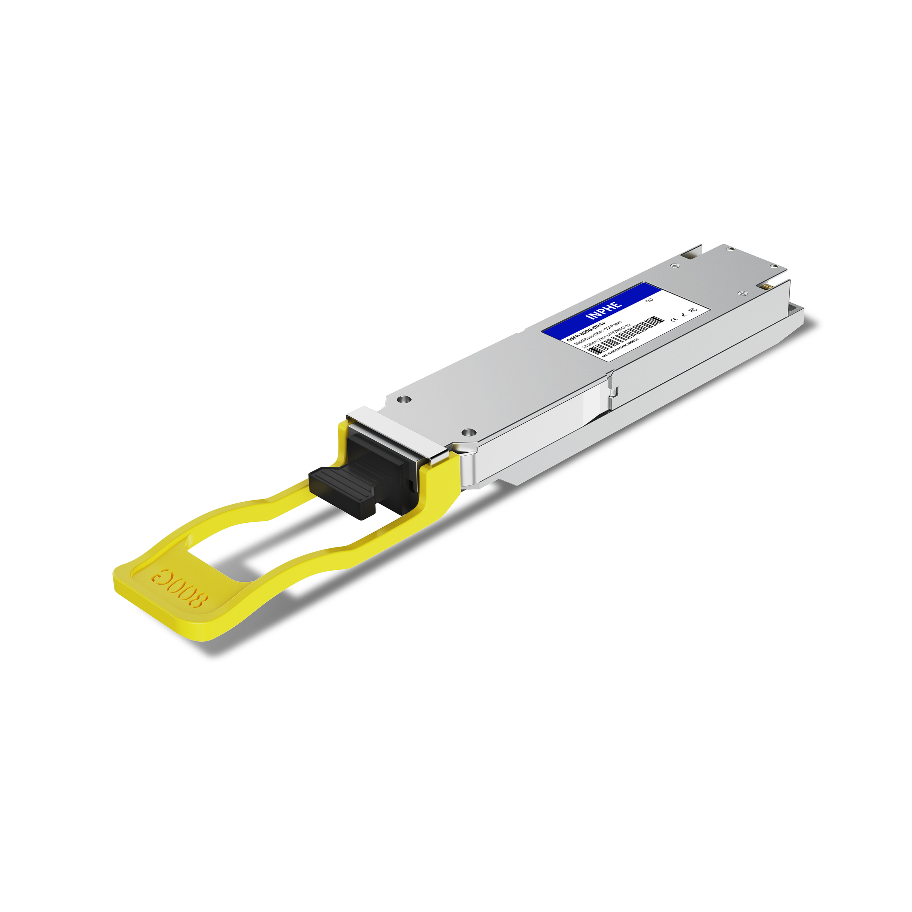 Cisco Compatible OSFP 800GBASE XDR4 1310nm 2km SMF MPO/MTP-12 With Dual CDR DDM/DOM Optics Transceiver, Finned Top