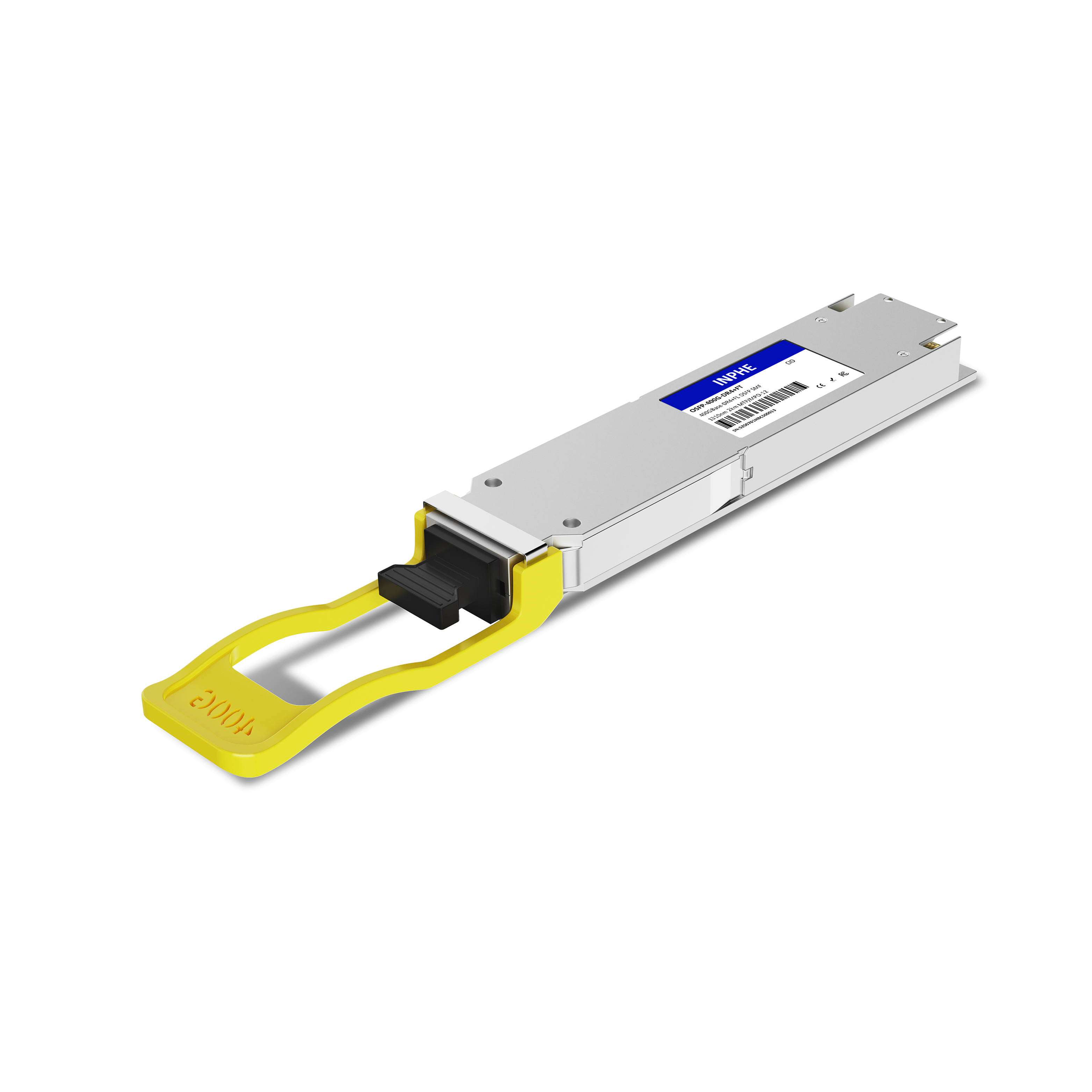 Cisco Compatible OSFP 400GBASE XDR4 1310nm 2km SMF MPO/MTP-12 With Dual CDR DDM/DOM Optics Transceiver, Support 4x 100G FR1, Finned Top