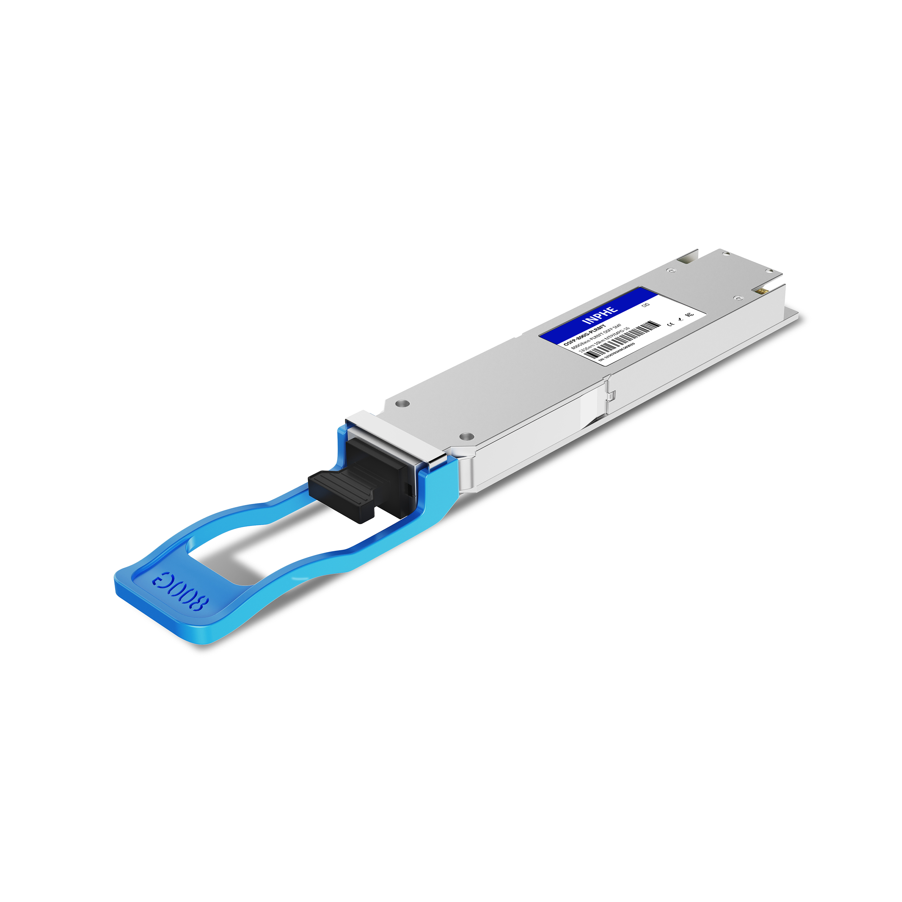 Cisco Compatible OSFP 800GBASE PLR8 1310nm 10km SMF MPO/MTP-16 With Dual CDR DDM/DOM Optics Transceiver, Support 8x100G LR1, Flat Top