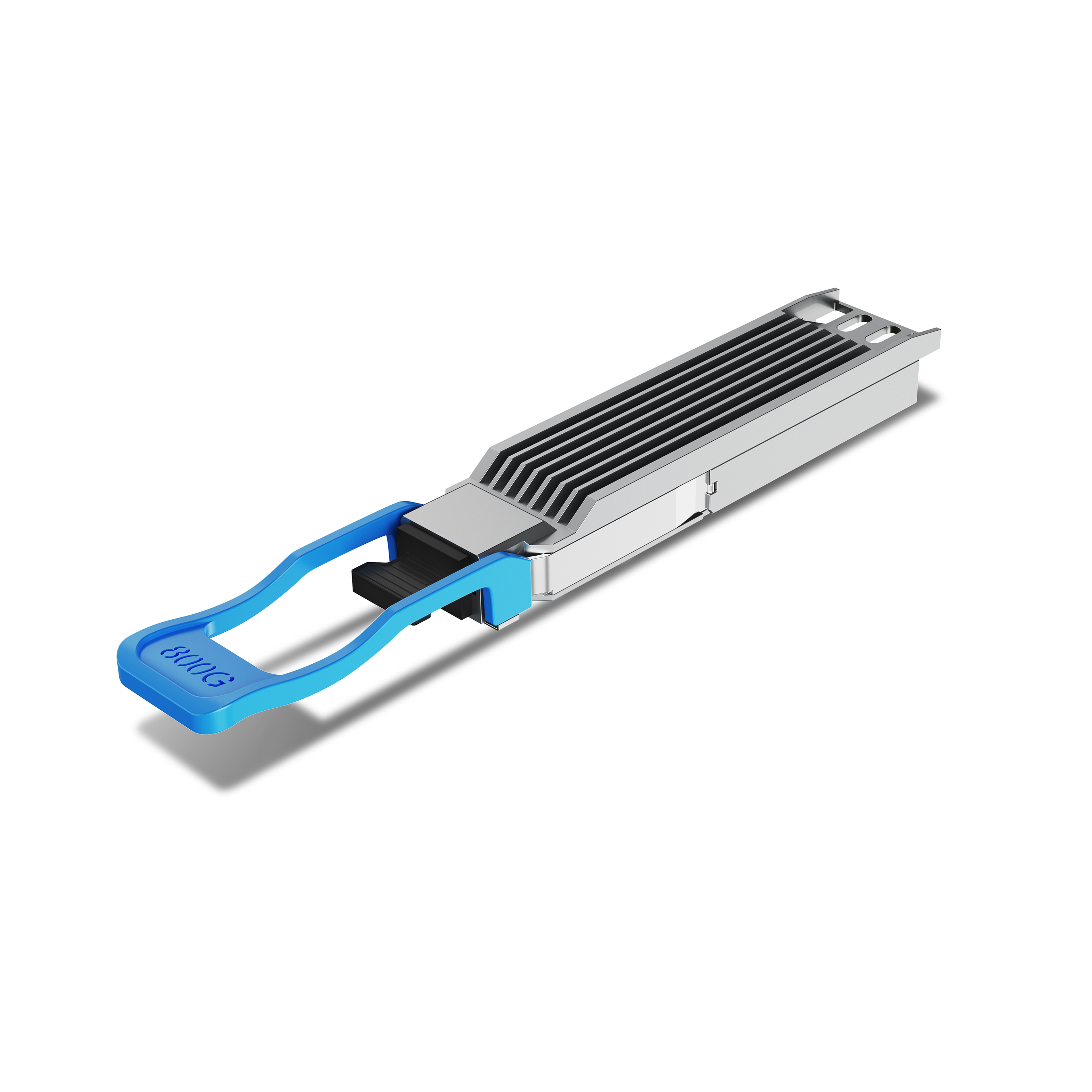 Cisco Compatible OSFP 800GBASE PLR8 1310nm 10km SMF MPO/MTP-16 With Dual CDR DDM/DOM Optics Transceiver, Support 8x100G LR1, Finned Top