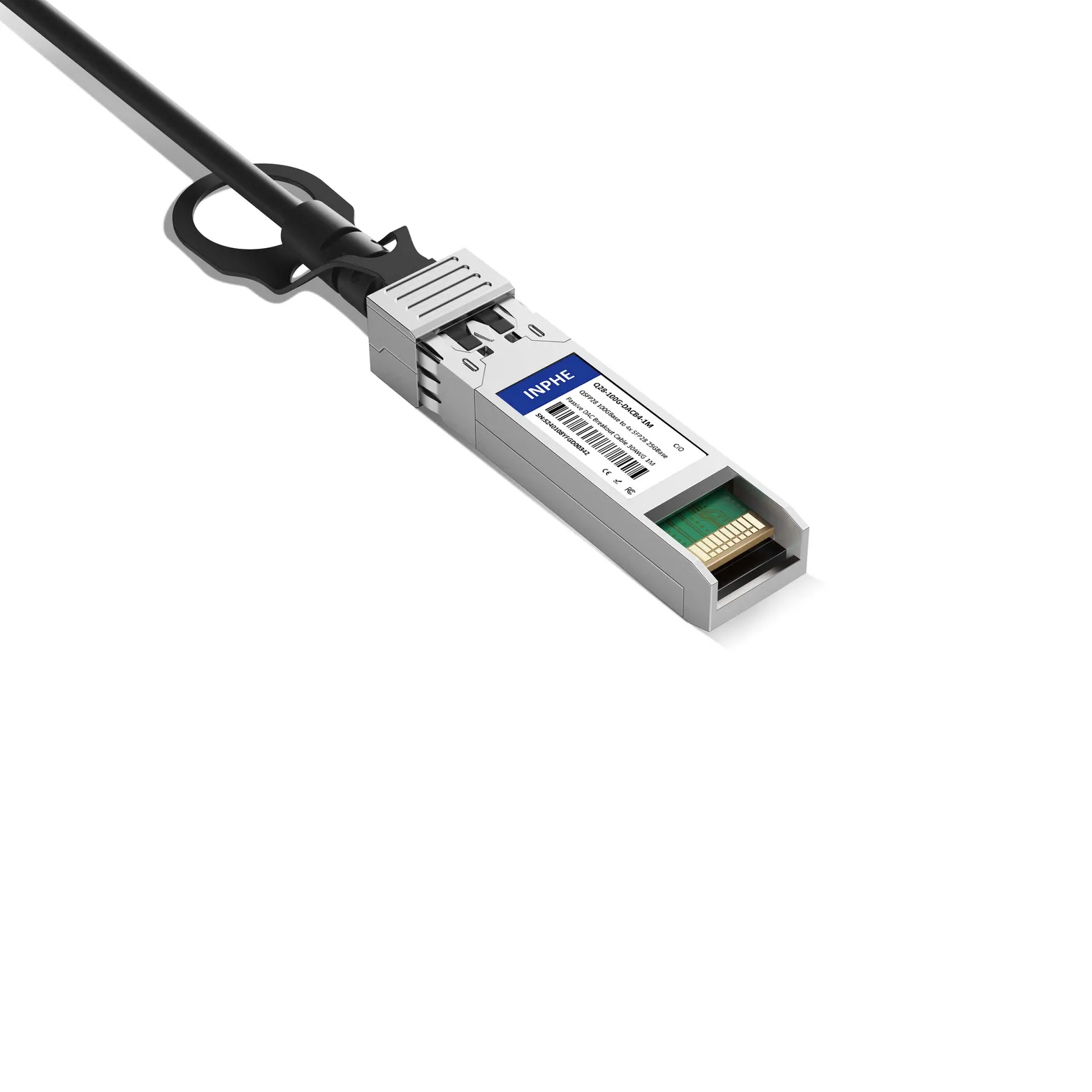 1m 3ft Cisco QSFP-4SFP25G-CU1M Compatible QSFP28 100GBASE to 4x SFP28 25GBASE Passive Direct Attach Copper Breakout Cable 30AWG