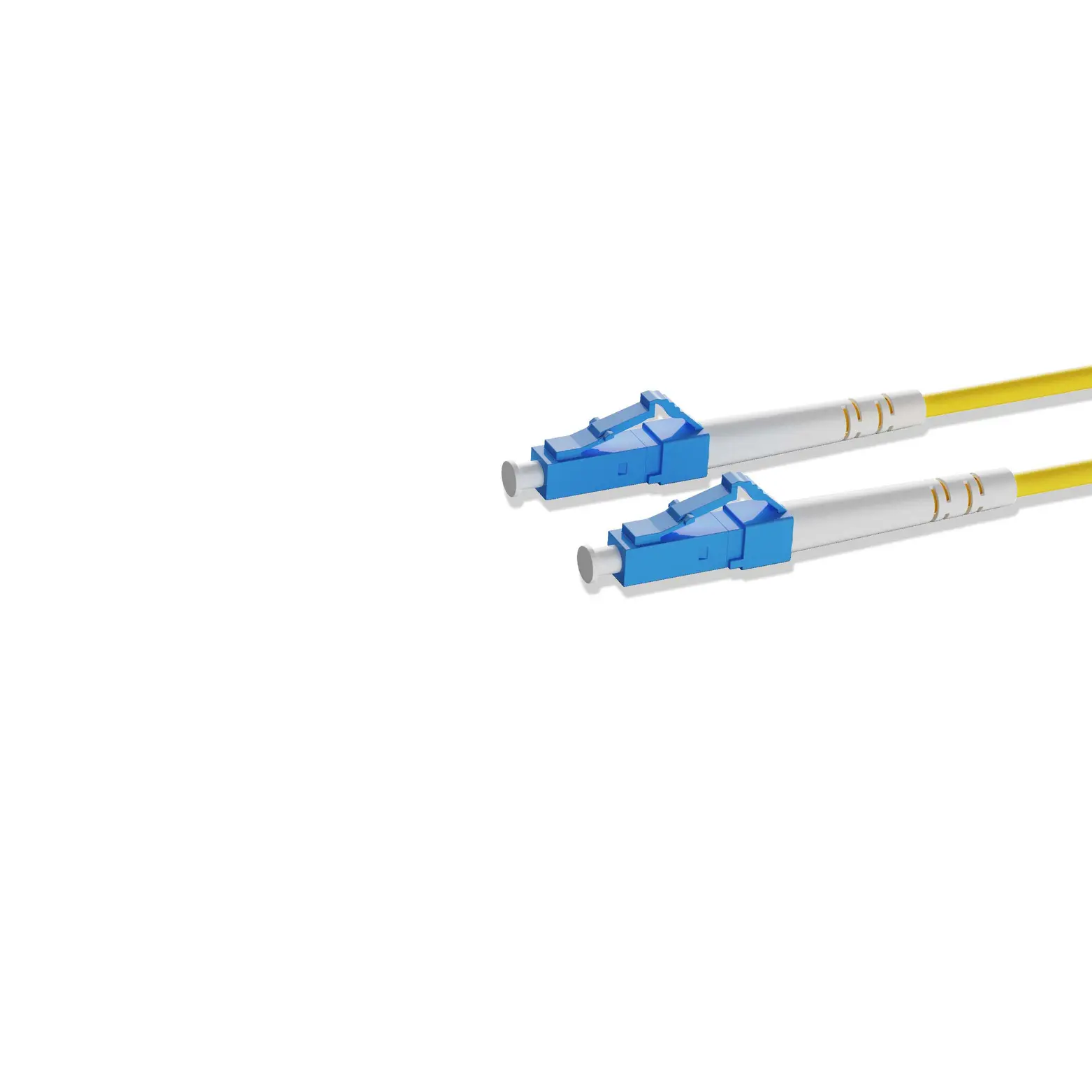 15m 49ft Fiber Patch Cable 1 Fiber LC UPC Simplex to LC UPC Simplex Singlemode OS2 Riser OFNR 2.0mm Yellow