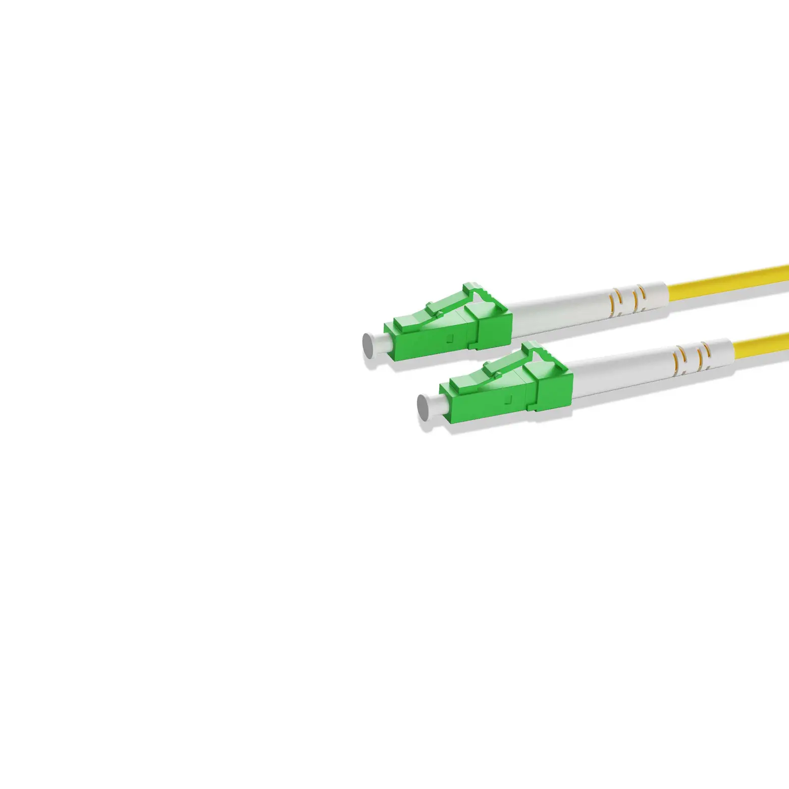 15m 49ft Fiber Patch Cable 1 Fiber LC APC Simplex to LC APC Simplex Singlemode OS2 Riser OFNR 2.0mm Yellow