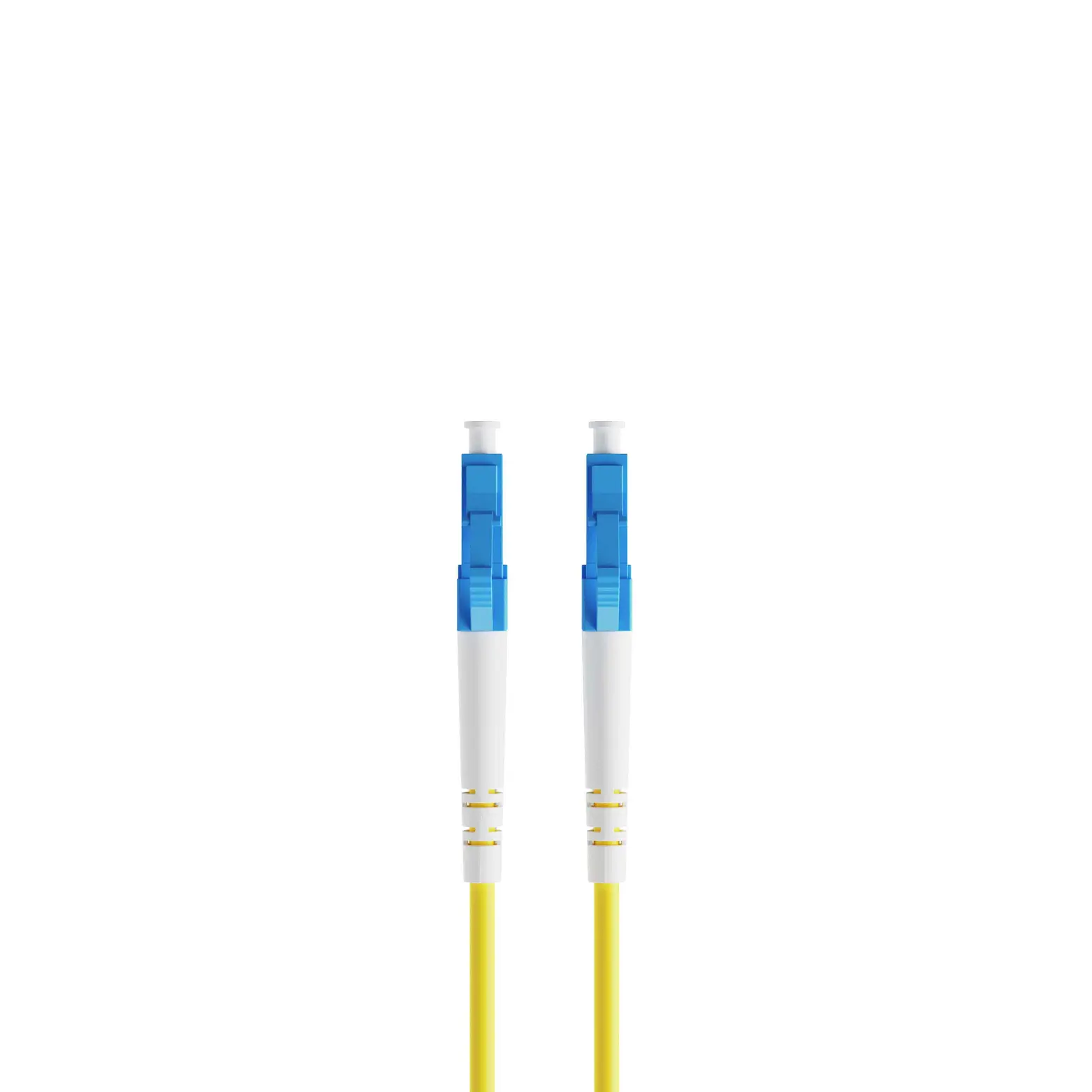 5m 16ft Fiber Patch Cable 1 Fiber LC UPC Simplex to LC UPC Simplex Singlemode OS2 Riser OFNR 2.0mm Yellow