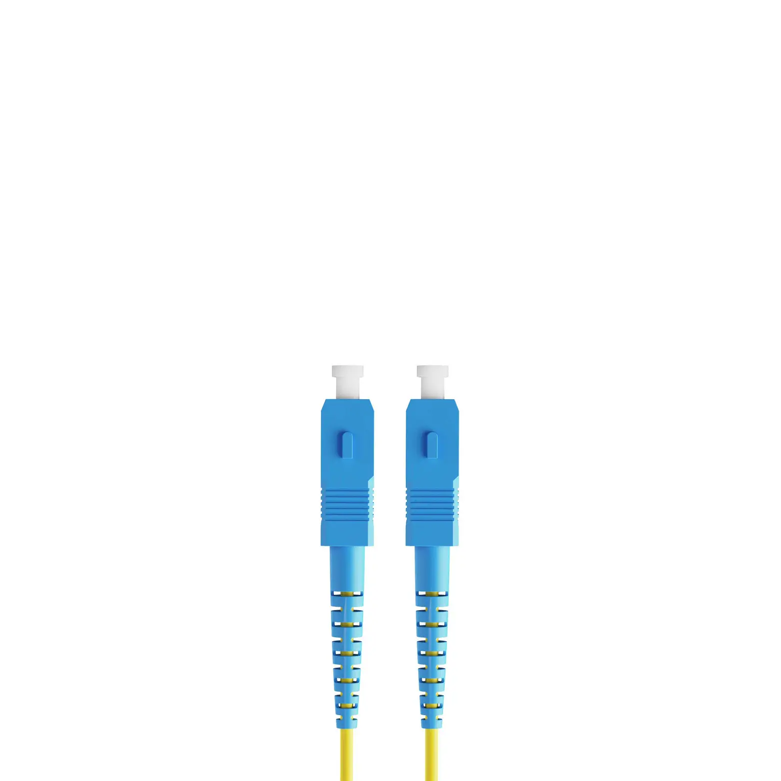 0.3m 0.98ft Fiber Patch Cable 1 Fiber SC UPC Simplex to SC UPC Simplex Singlemode OS2 Riser OFNR 2.0mm Yellow