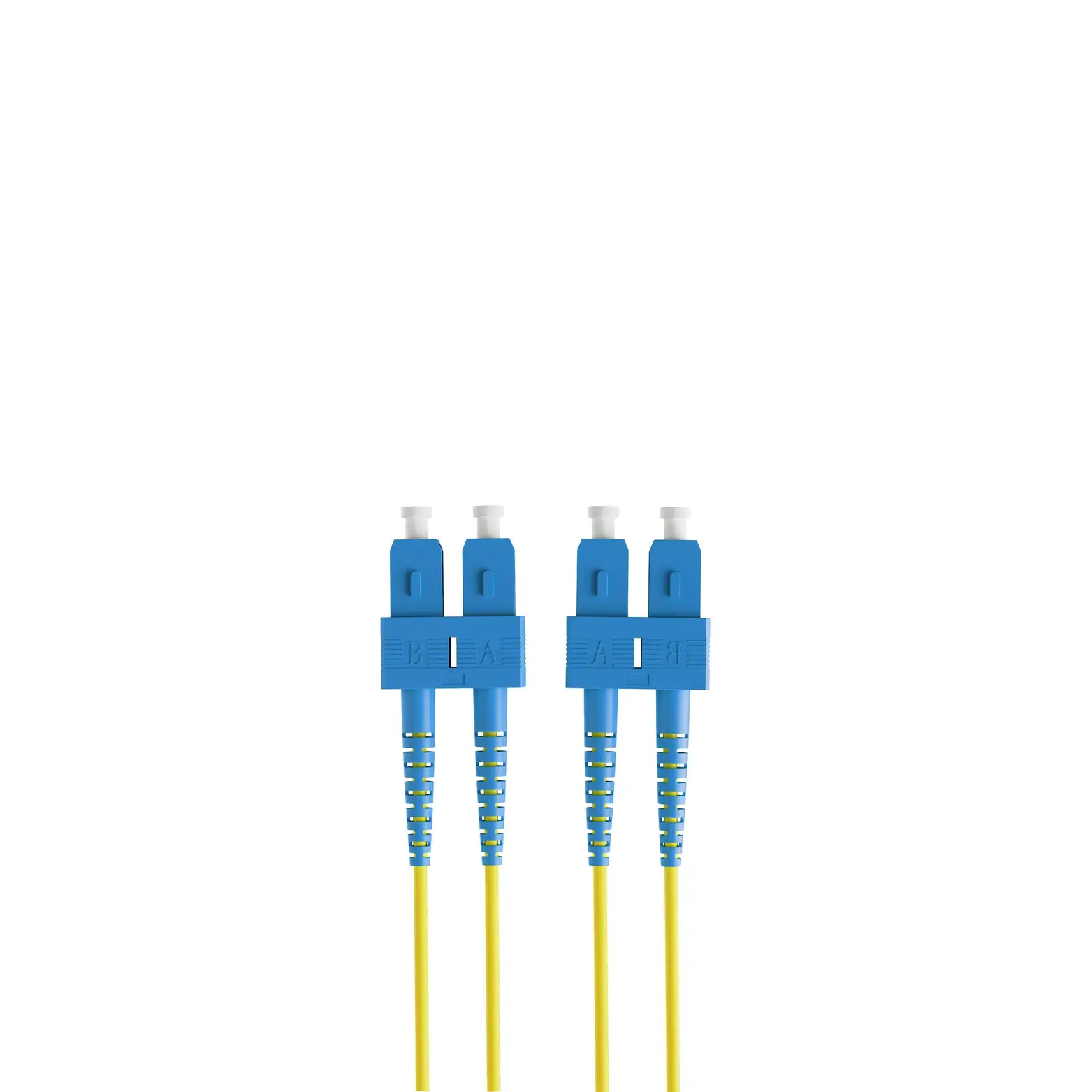 12m 39ft Fiber Patch Cable 2 Fibers SC UPC Duplex to SC UPC Duplex Singlemode OS2 Riser OFNR 2.0mm Yellow
