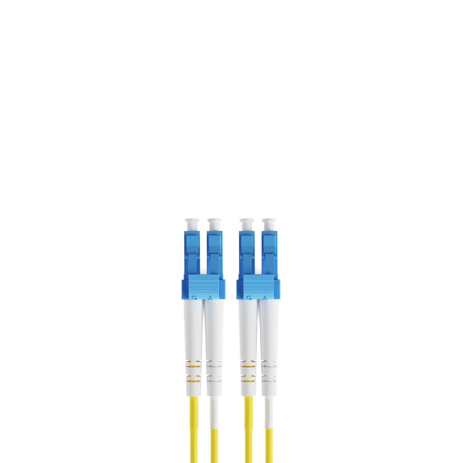 4m 13ft Fiber Patch Cable 2 Fibers LC UPC Duplex to LC UPC Duplex Singlemode OS2 Riser OFNR 2.0mm Yellow