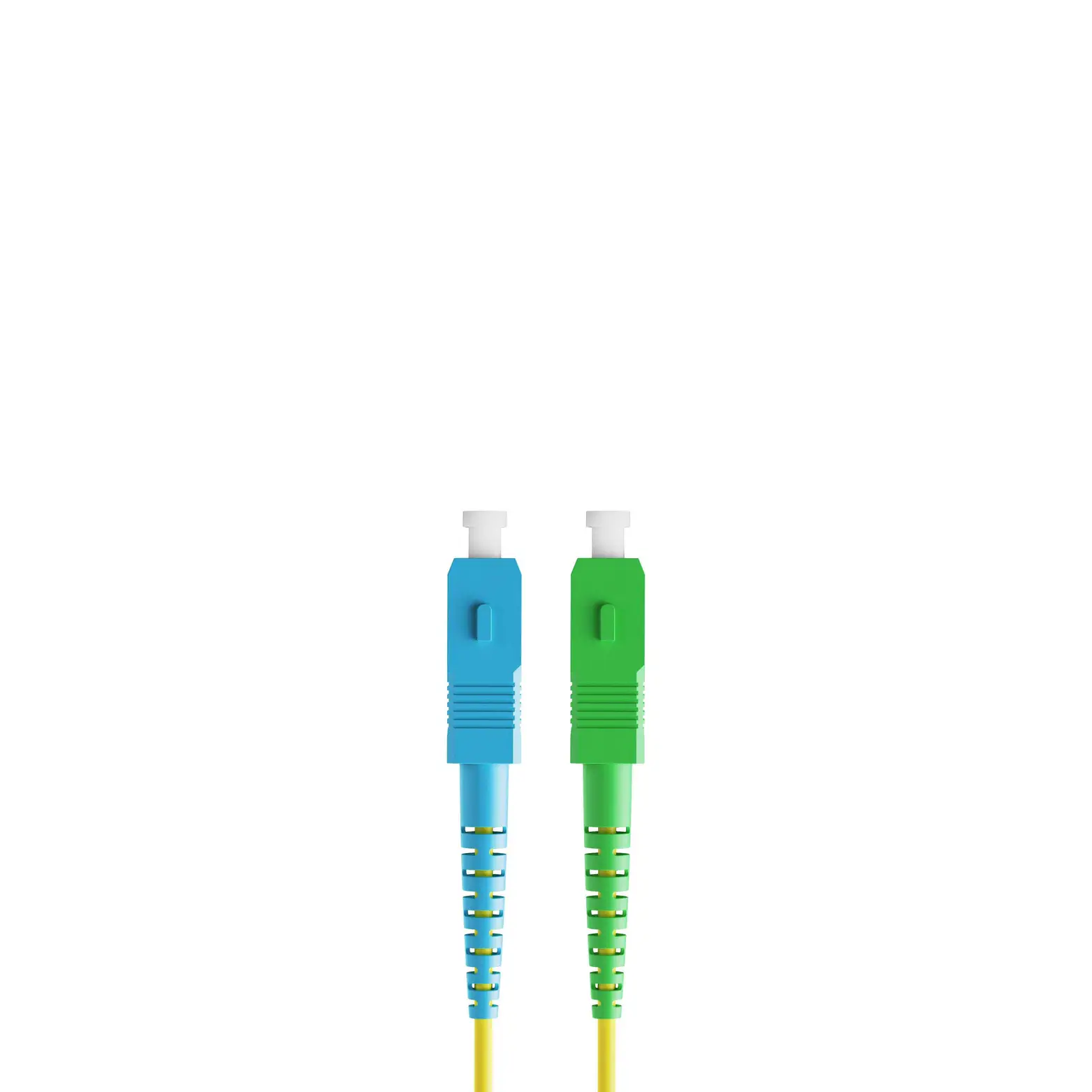 15m 49ft Fiber Patch Cable 1 Fiber SC UPC Simplex to SC APC Simplex Singlemode OS2 Riser OFNR 2.0mm Yellow