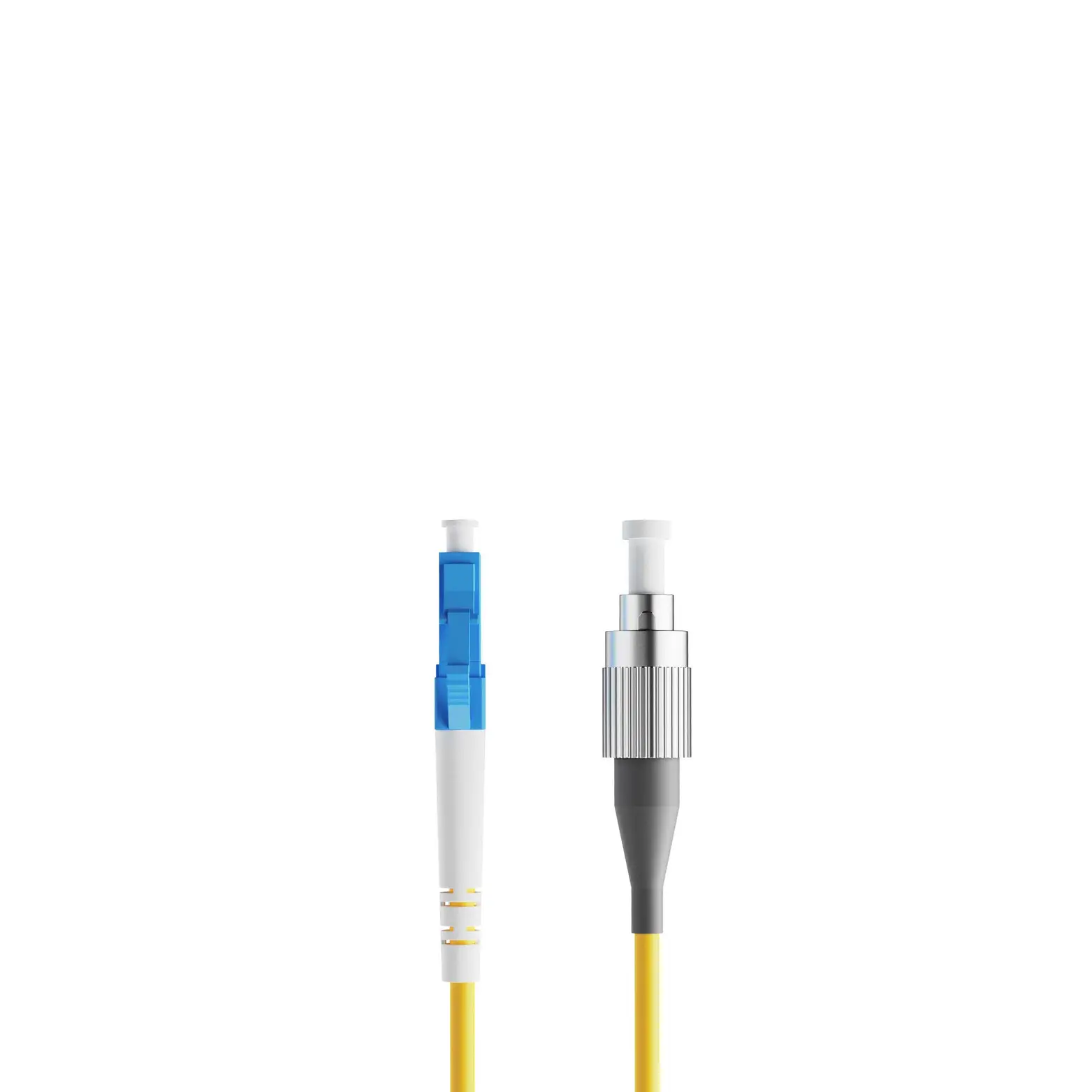 5m 16ft Fiber Patch Cable 1 Fiber LC UPC Simplex to FC UPC Simplex Singlemode OS2 Riser OFNR 2.0mm Yellow