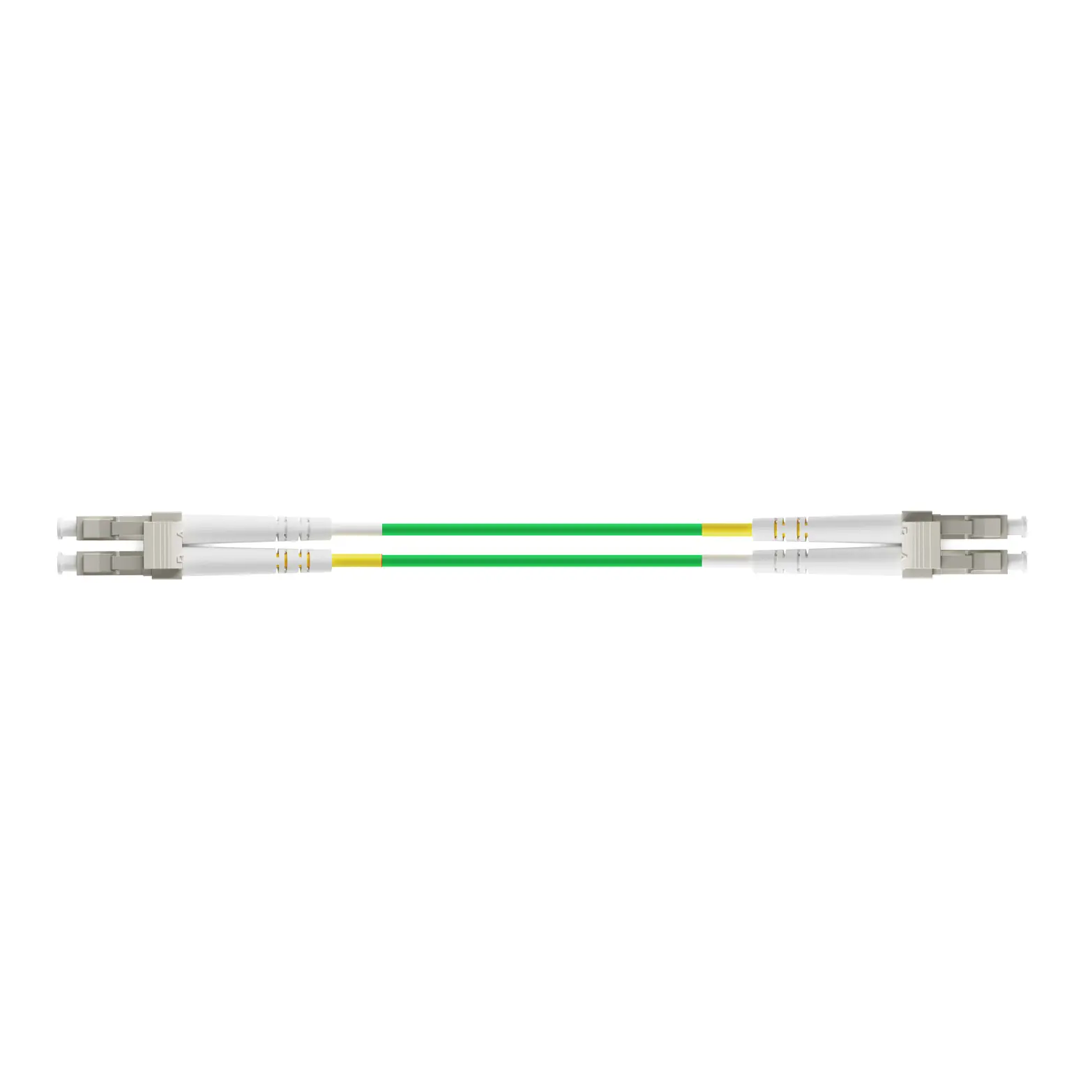 30m 98ft Fiber Patch Cable 2 Fibers LC UPC Duplex to LC UPC Duplex Multimode OM5 Riser OFNR 2.0mm Lime Green