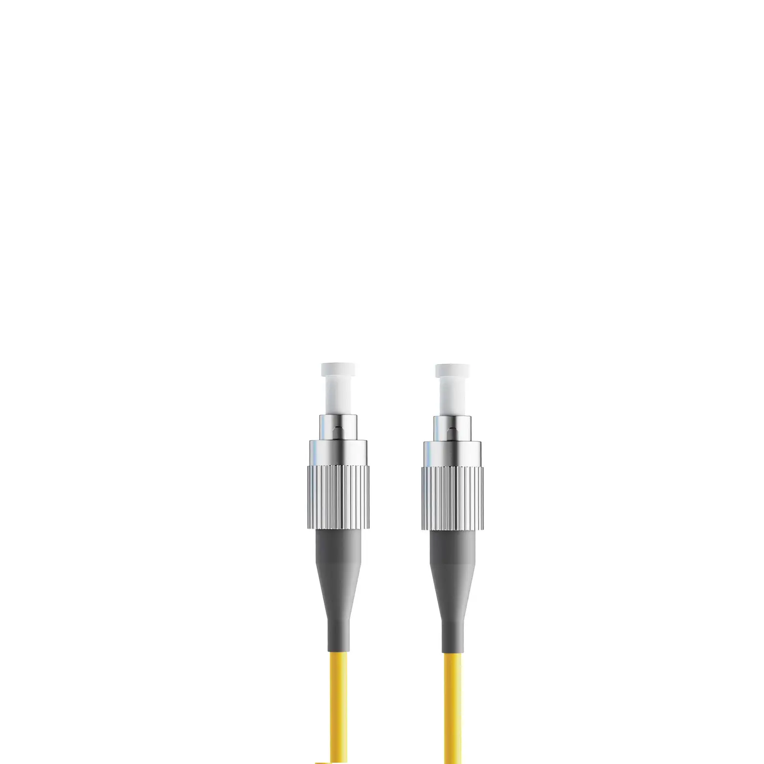 2m 7ft Fiber Patch Cable 1 Fiber FC UPC Simplex to FC UPC Simplex Singlemode OS2 Riser OFNR 2.0mm Yellow