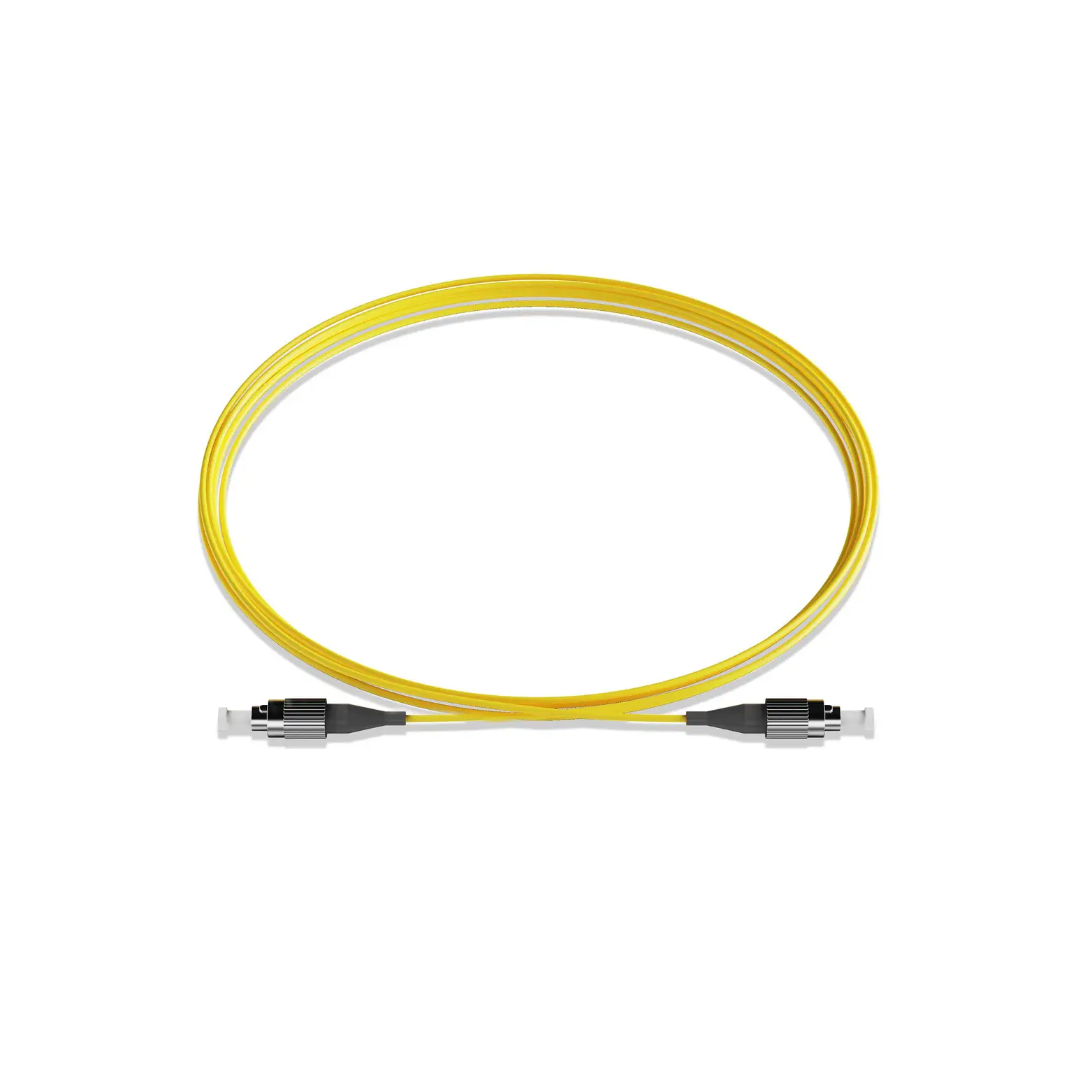 5m 16ft Fiber Patch Cable 1 Fiber FC UPC Simplex to FC UPC Simplex Singlemode OS2 Riser OFNR 2.0mm Yellow