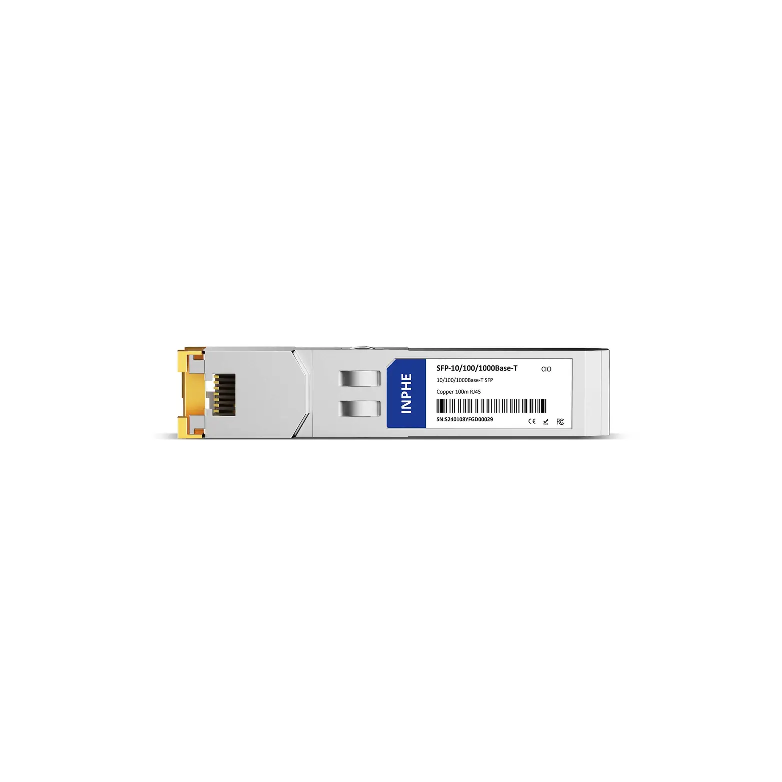 Coriant (ex. Tellabs) 81.S1GBE450010 Compatible SFP 10/100/1000BASE-T RJ45 100m Copper Transceiver