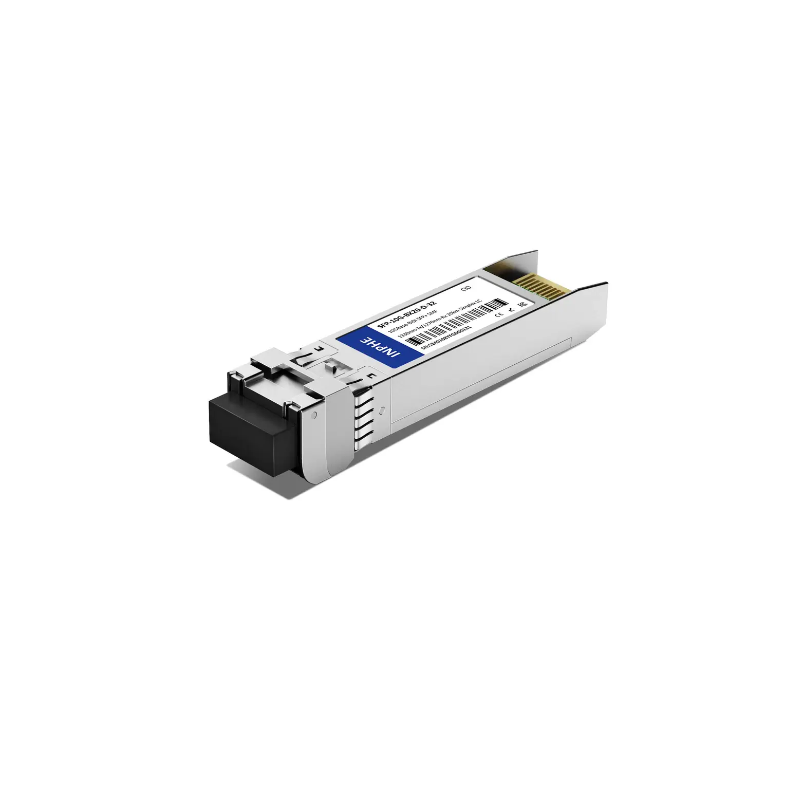 Arista SFP-10G-ERBD-D Compatible SFP+ 10G BiDi 1330nm-Tx/1270nm-Rx 20km SMF Simplex LC DDM/DOM Optics Transceiver