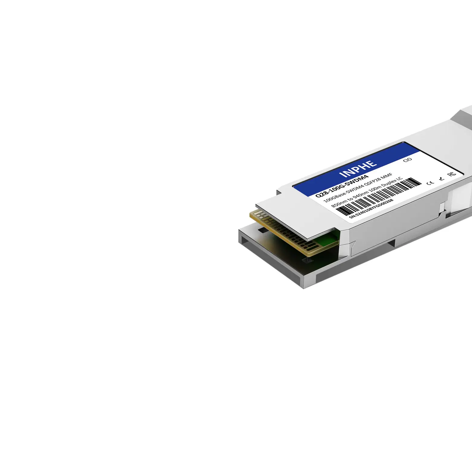 Cisco Compatible QSFP28 100GBASE SWDM4 850/880/910/940nm 100m MMF Duplex LC DDM/DOM Optics Transceiver