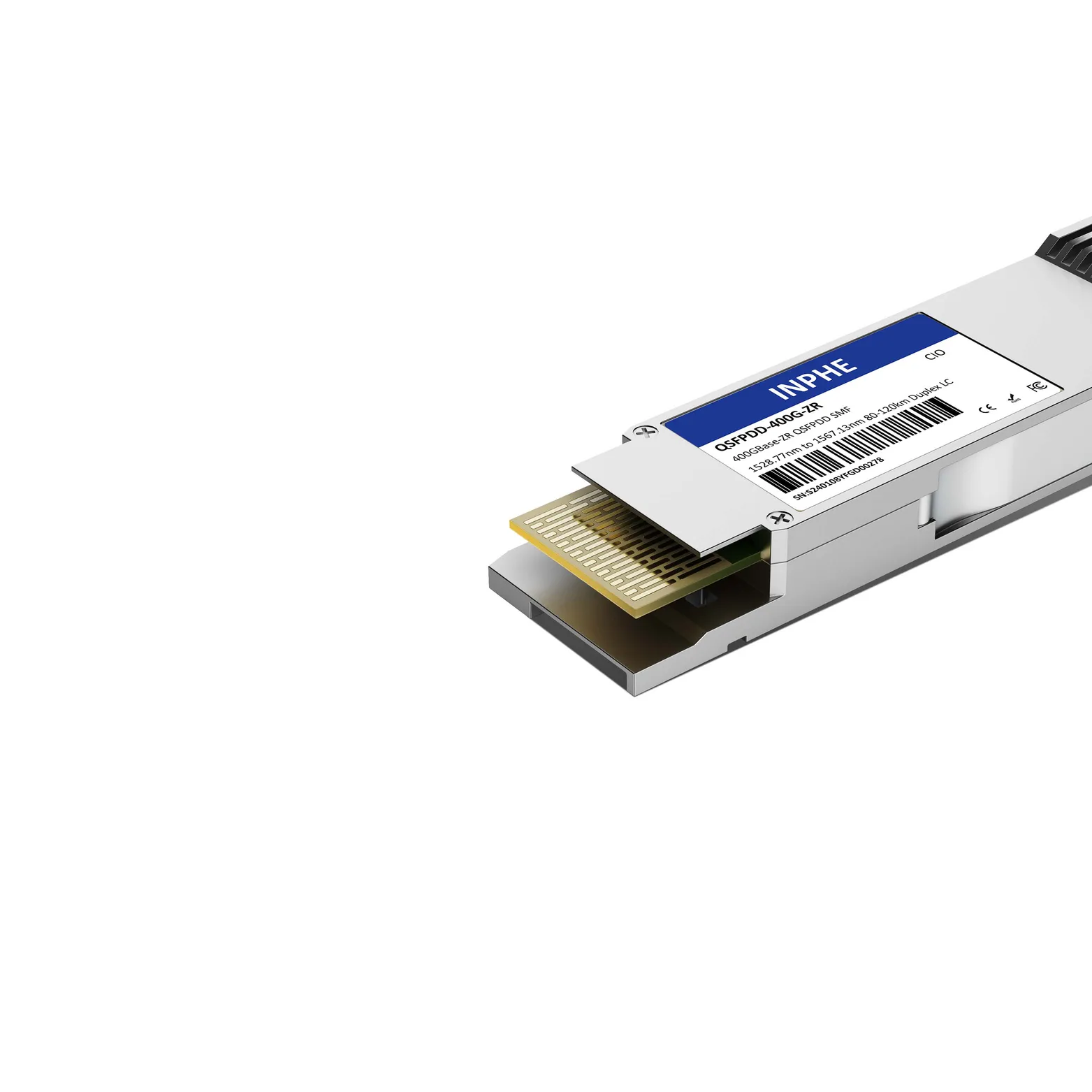 Arista QDD-400G-ZR² Compatible QSFPDD 400G ZR Coherent DWDM Tunable CH13-CH61 120km SMF Duplex LC DDM/DOM Optics Transceiver