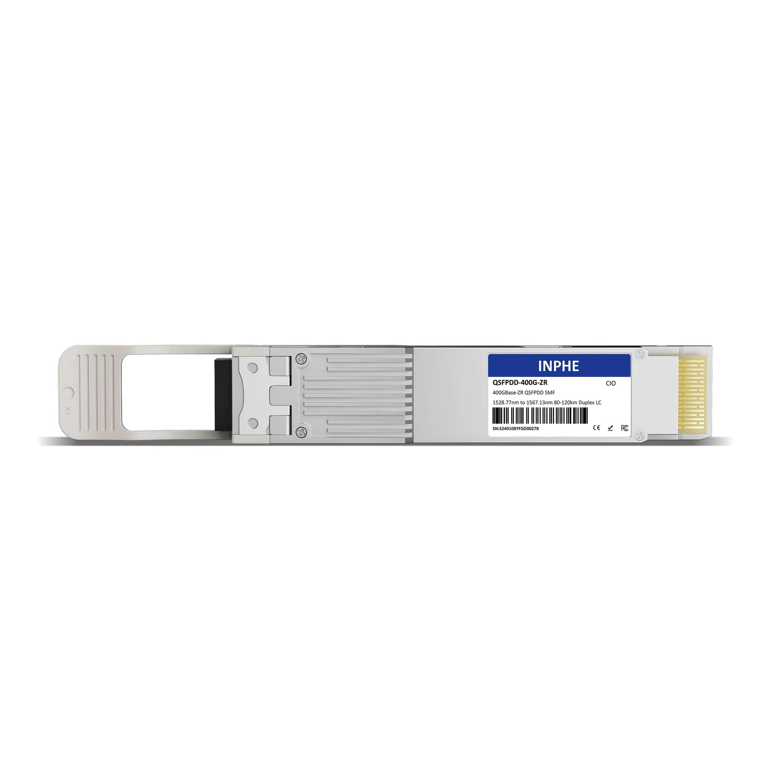Arista QDD-400G-ZR² Compatible QSFPDD 400G ZR Coherent DWDM Tunable CH13-CH61 120km SMF Duplex LC DDM/DOM Optics Transceiver