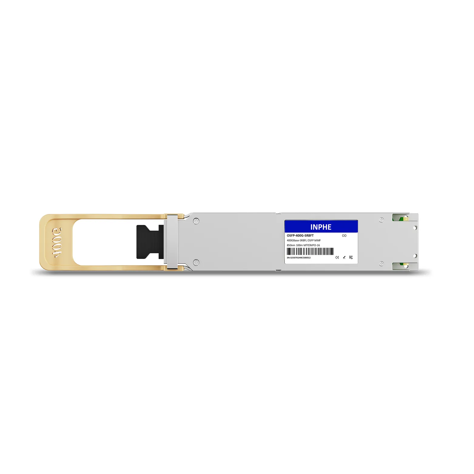 Cisco Compatible OSFP 400GBASE SR8 850nm 100m MMF MPO/MTP-16 DDM/DOM Optics Transceiver, Flat Top