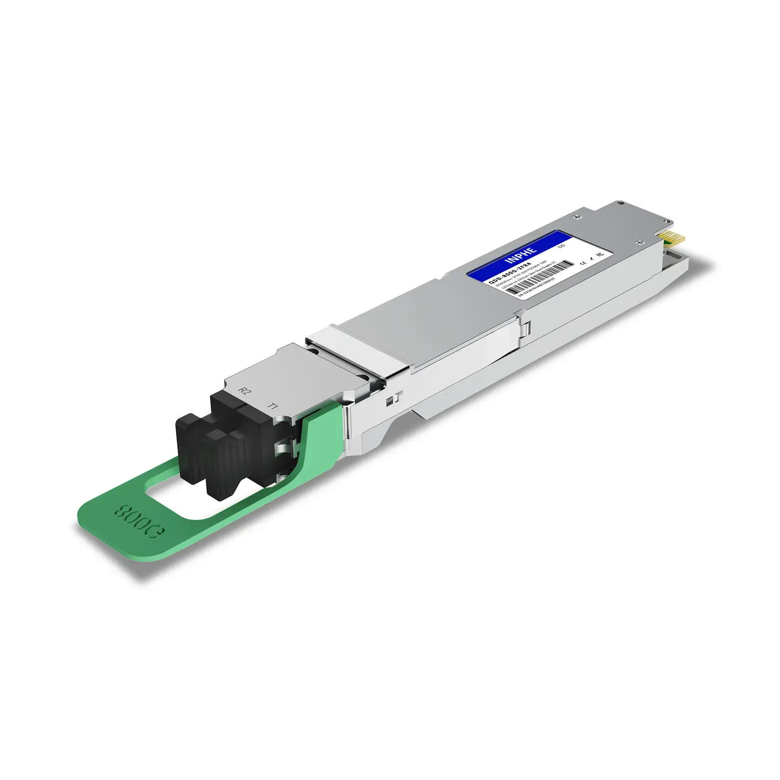 Cisco QDD-2X400G-FR4 Compatible QSFP-DD800 800GBASE 2xFR4 1271/1291/1311/1331nm 2km SMF Dual Duplex LC DDM/DOM Optics Transceiver, Support 2x400G FR4