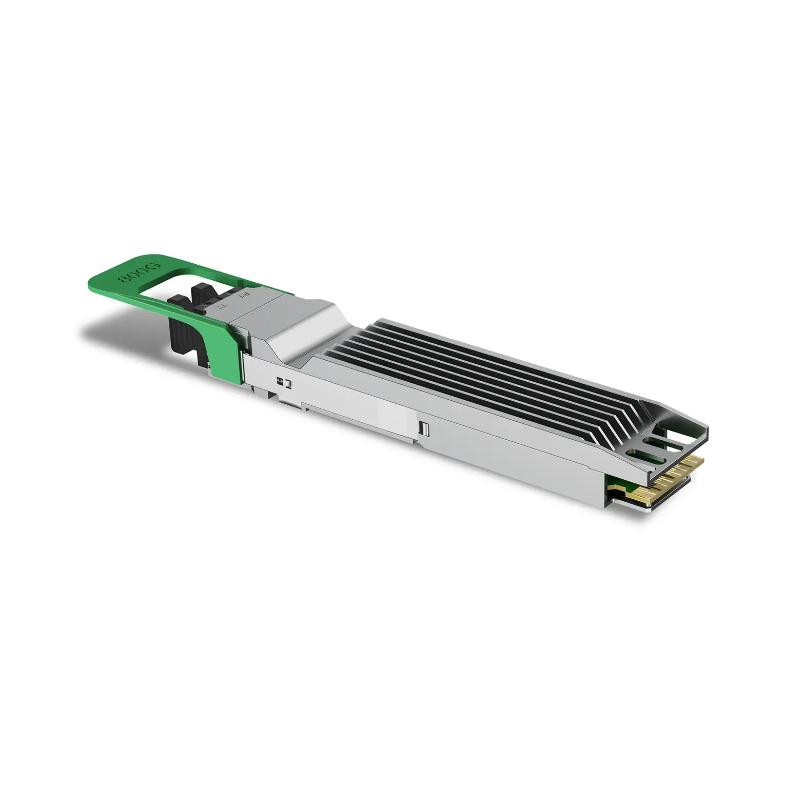 Cisco OSFP-2X400G-FR4 Compatible OSFP 800GBASE 2xFR4 1271/1291/1311/1331nm 2km SMF Dual Duplex LC DDM/DOM Optics Transceiver, Support 2x400G FR4, Finned Top