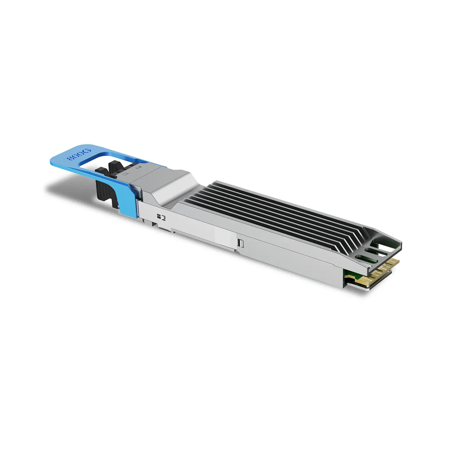 Cisco Compatible OSFP 800GBASE 2xLR4 1271/1291/1311/1331nm 10km SMF Dual Duplex LC With Dual CDR DDM/DOM Optics Transceiver, Support 2x400G LR4, Finned Top