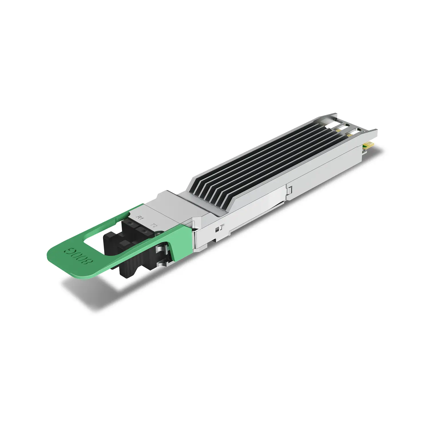 Cisco Compatible OSFP 800GBASE 2xSR4(VR4) 850nm 50m MMF Dual MPO/MTP-12 With Dual CDR DDM/DOM Optics Transceiver, Support 2x 400G SR4/VR4, Finned Top